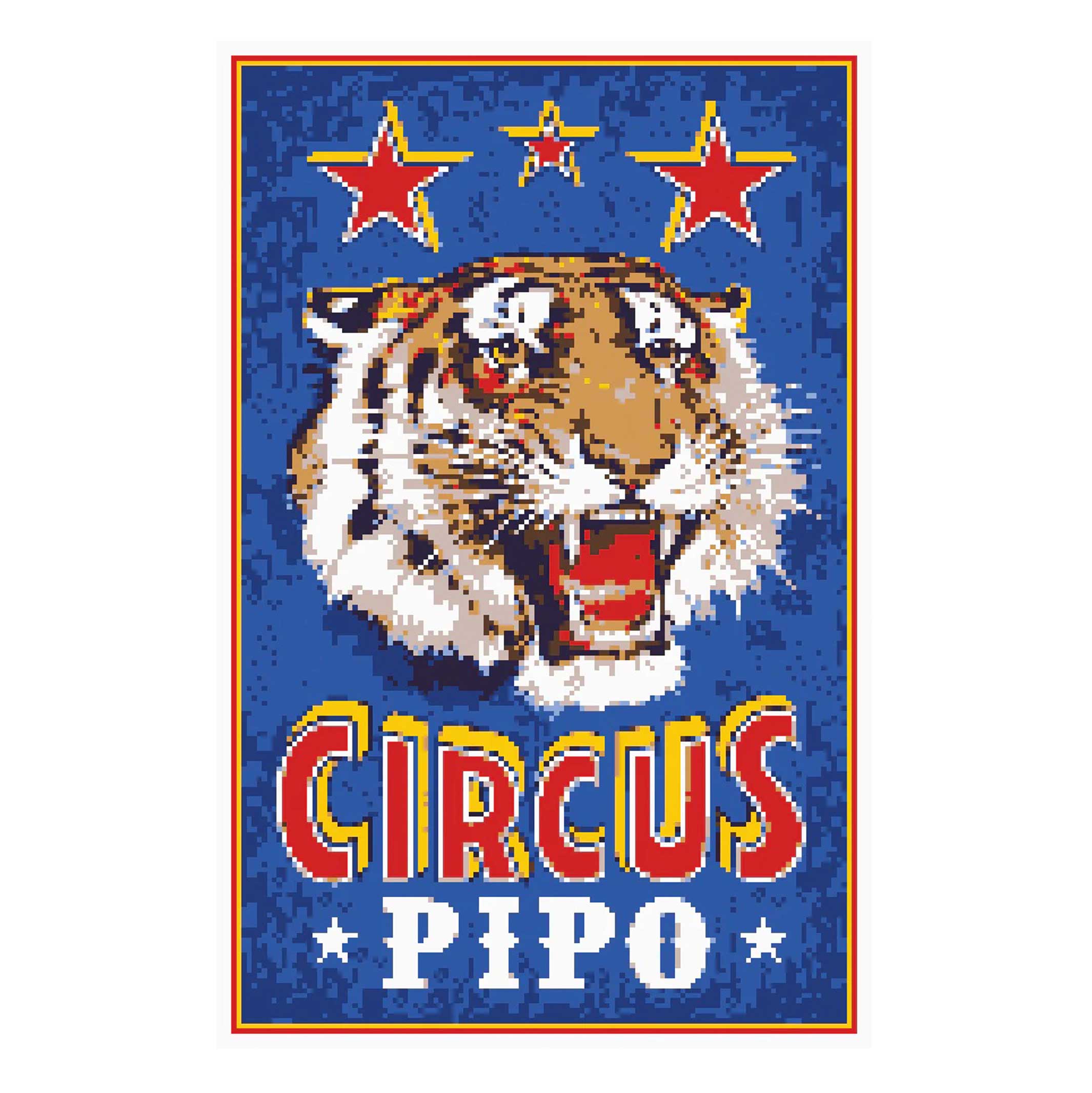 CIRCUS | XL Ausmal-POSTER | Malen nach Zahlen | 65x100cm | Stratier