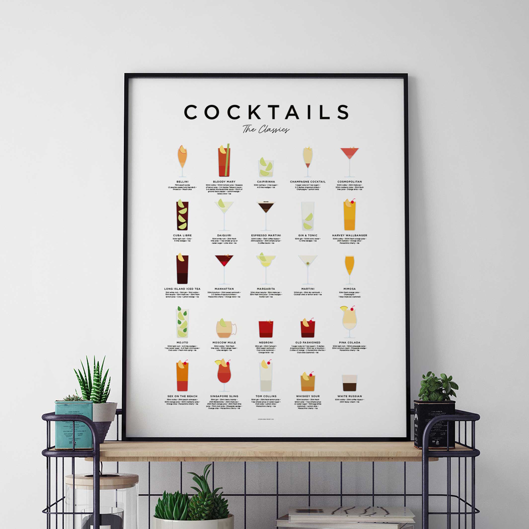 CLASSIC COCKTAILS - Poster 50x70 cm | Everlong Print