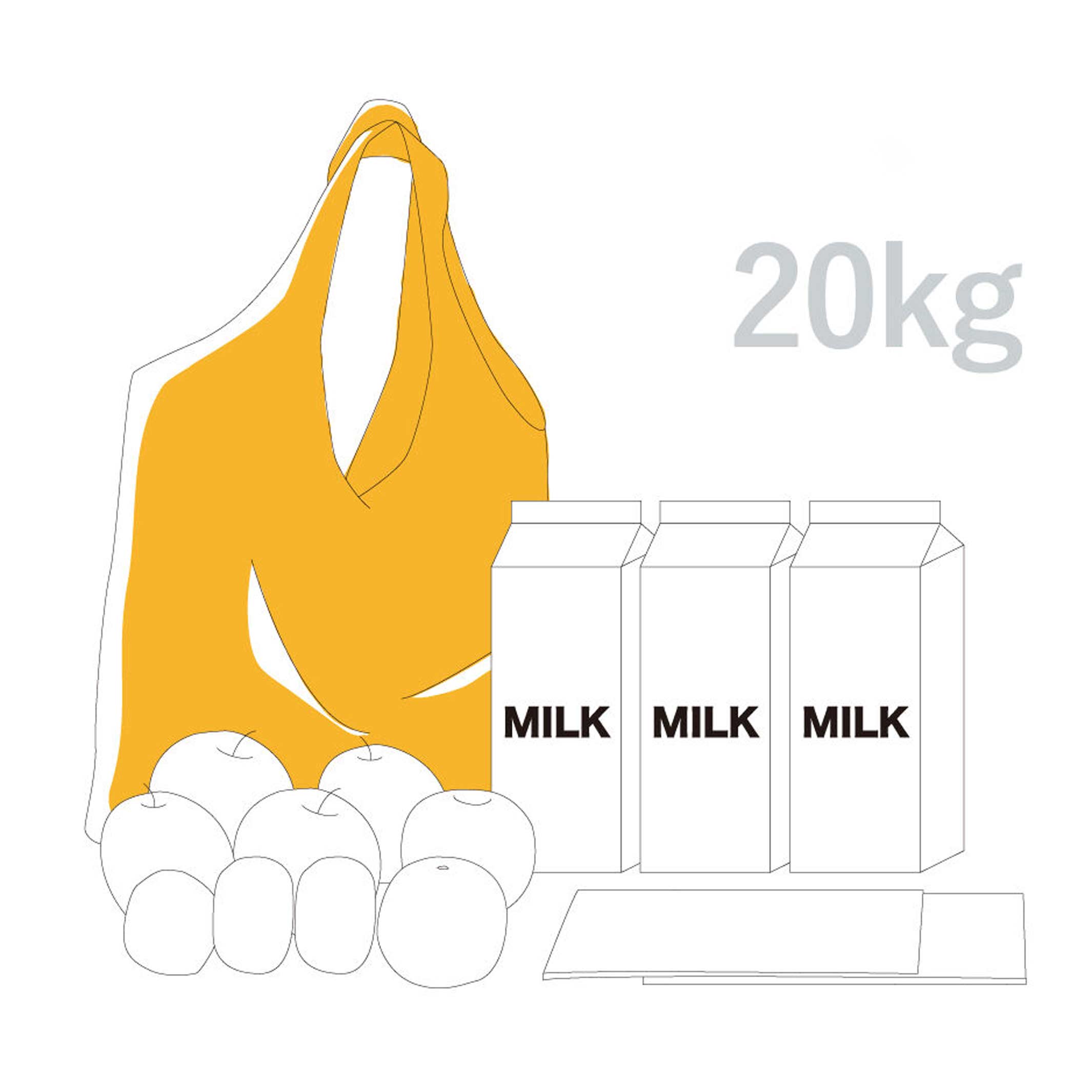 COCOON Large - Orange Einkaufstasche - Volumen 11 ltr. | 100percent