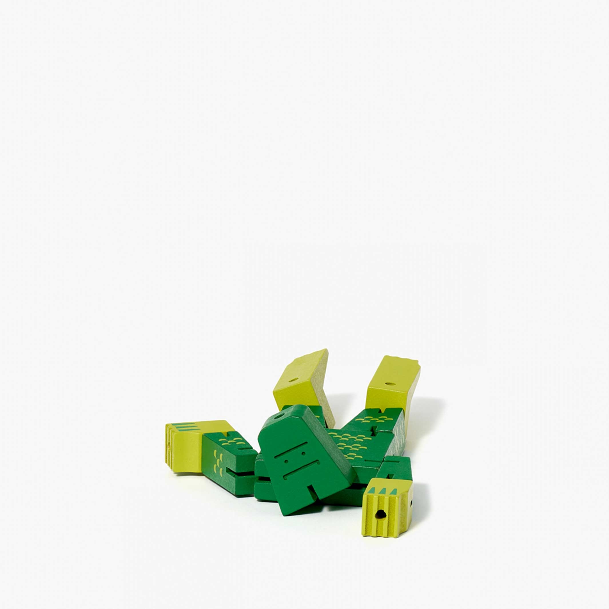 CUBEBOT CRYPTOIDS SWAMP CREATURE - Grüner 3D Puzzle Roboter - Small | David Weeks | Areaware