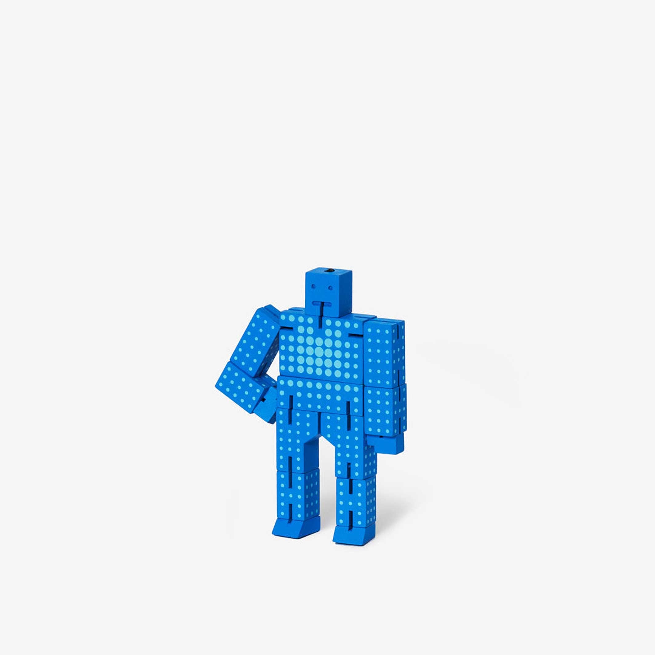 CUBEBOT® DOT Micro - Blue Dotted 3D Puzzle Robot | David Weeks | Areaware