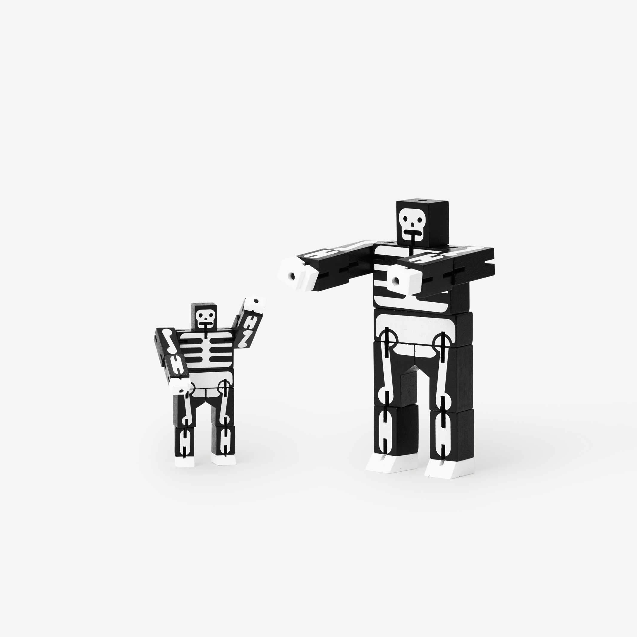 CUBEBOT Small SKELETON | 3D PUZZLE ROBOT | David Weeks | Areaware
