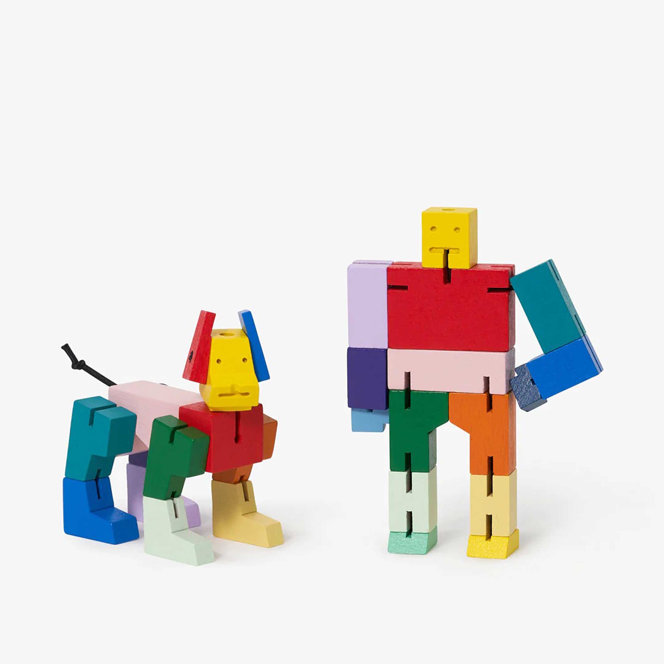 CUBEBOT® | Best Friends Set |  Cubebot & Milo Micro | 3D PUZZLE ROBOTER | David Weeks | Areaware
