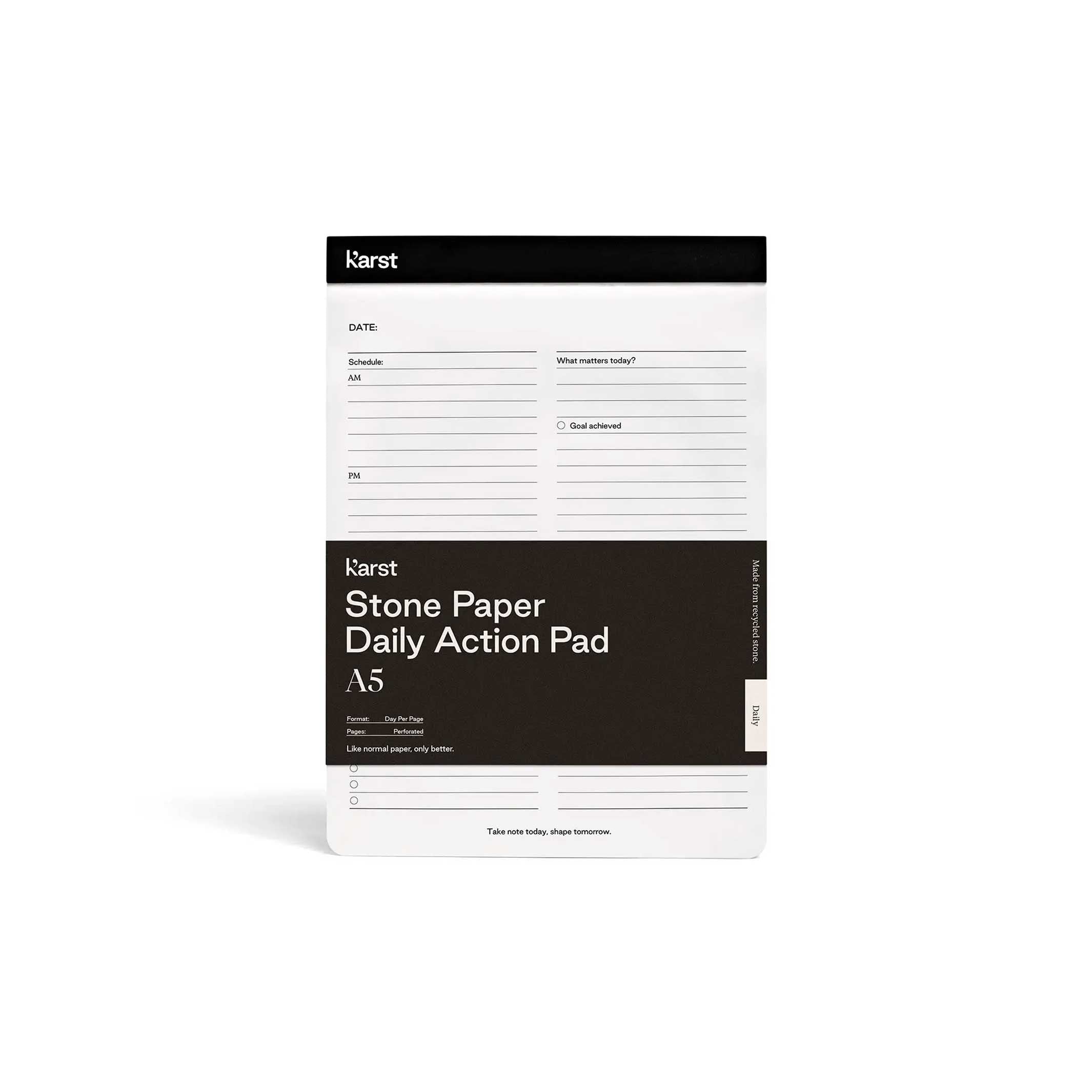 DAILY ACTION PAD - TAGES-AUFGABENPLANER | Karst Stone Paper