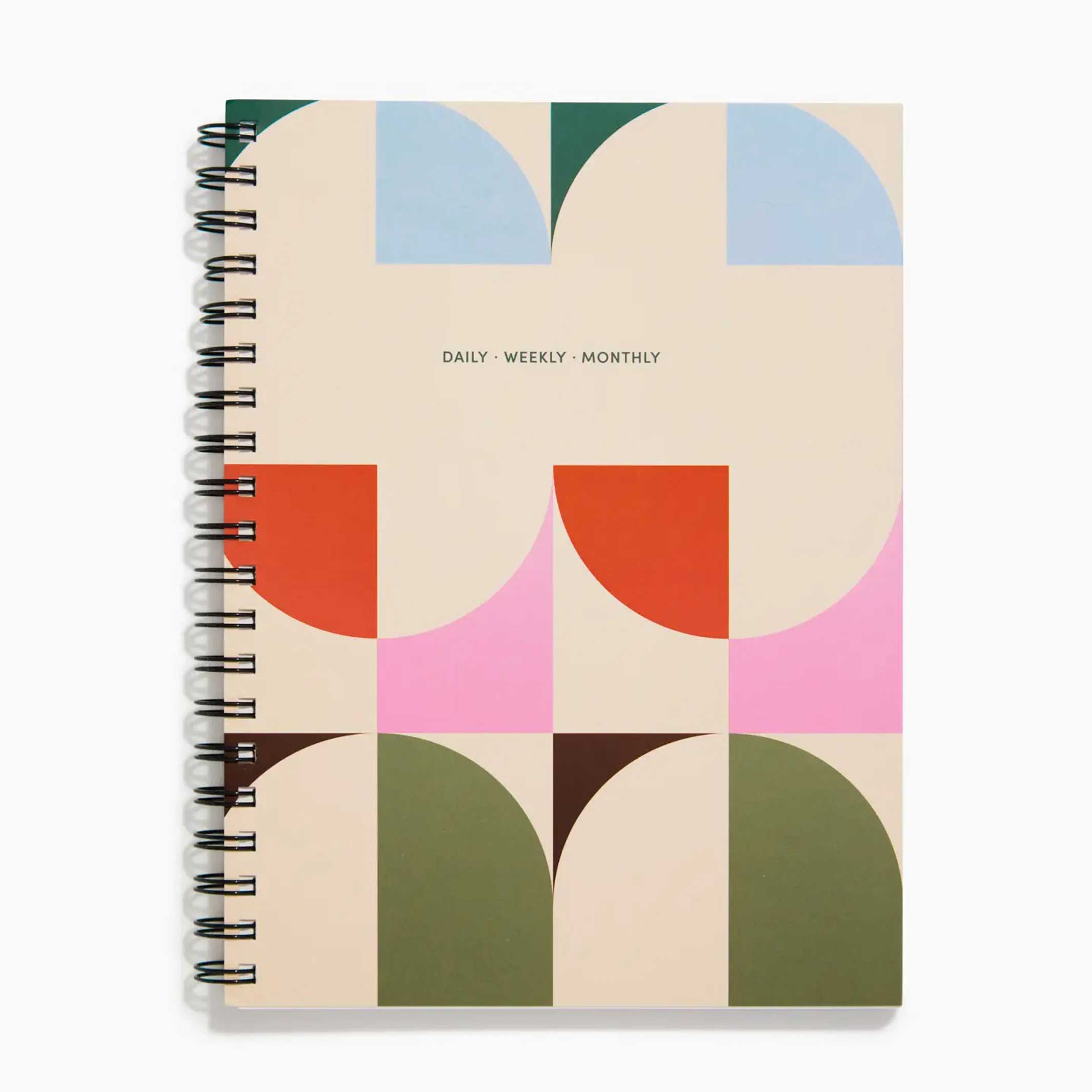 DAILY WEEKLY MONTHLY PLANNER ARCHES | large, un-dated ANNUAL PLANNER & DIARY | 232 pages | Poketo