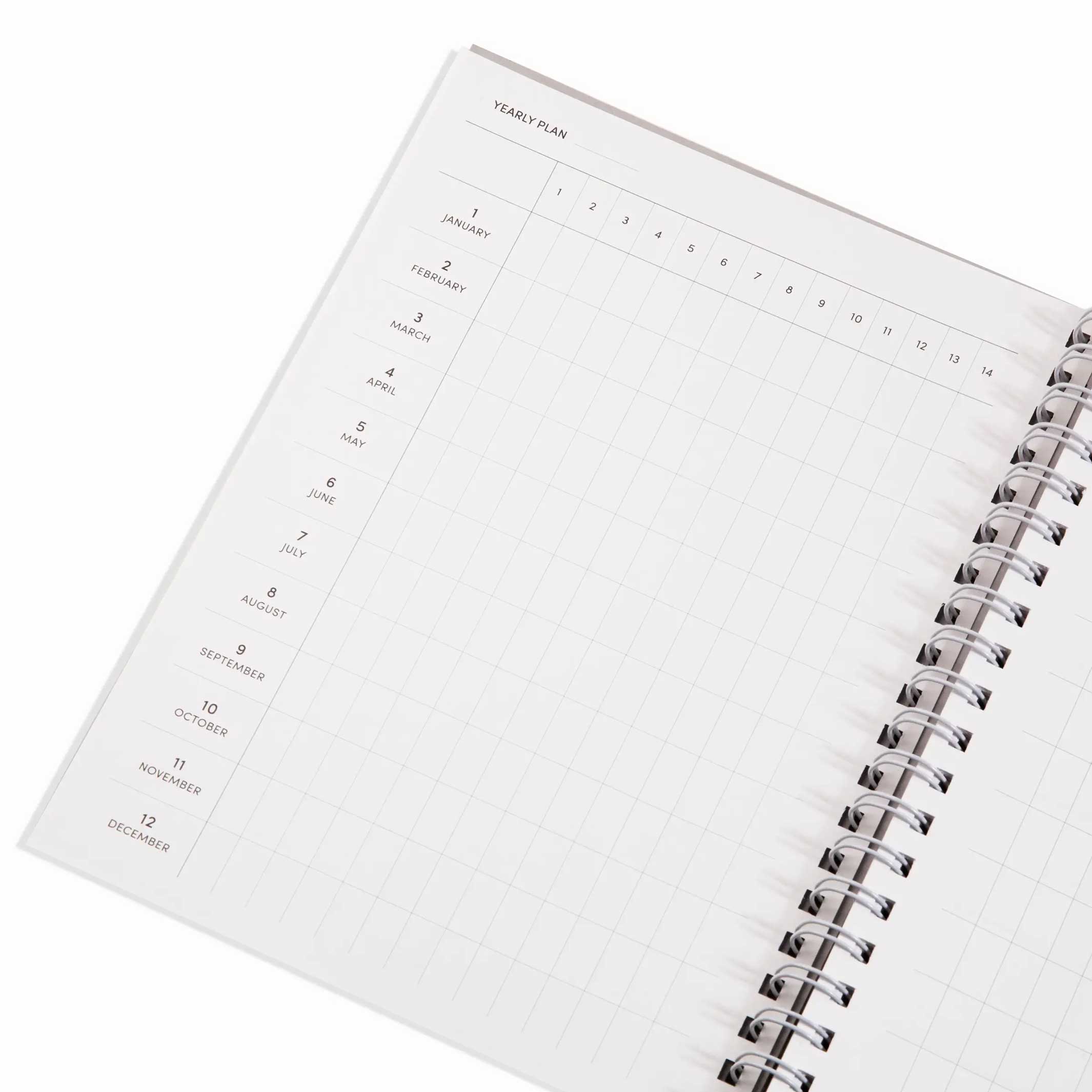 DAILY WEEKLY MONTHLY PLANNER ARCHES | large, un-dated ANNUAL PLANNER & DIARY | 232 pages | Poketo