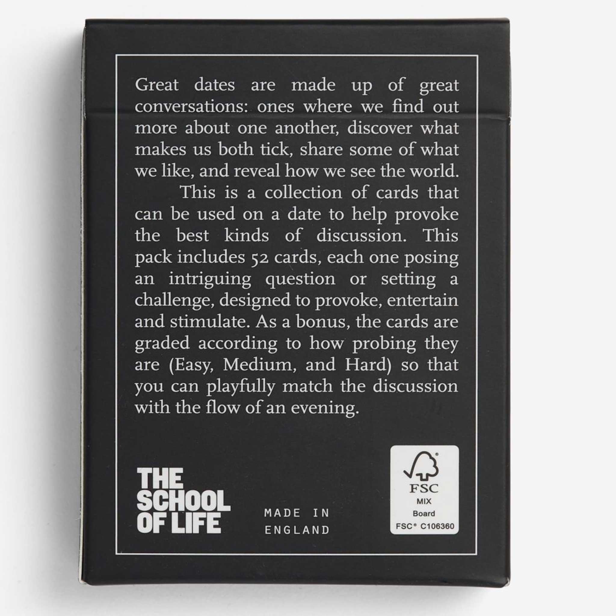 DATING CARDS | CARD GAME to spark insightful and playful ENCOUNTERS | English Edition | The School of Life