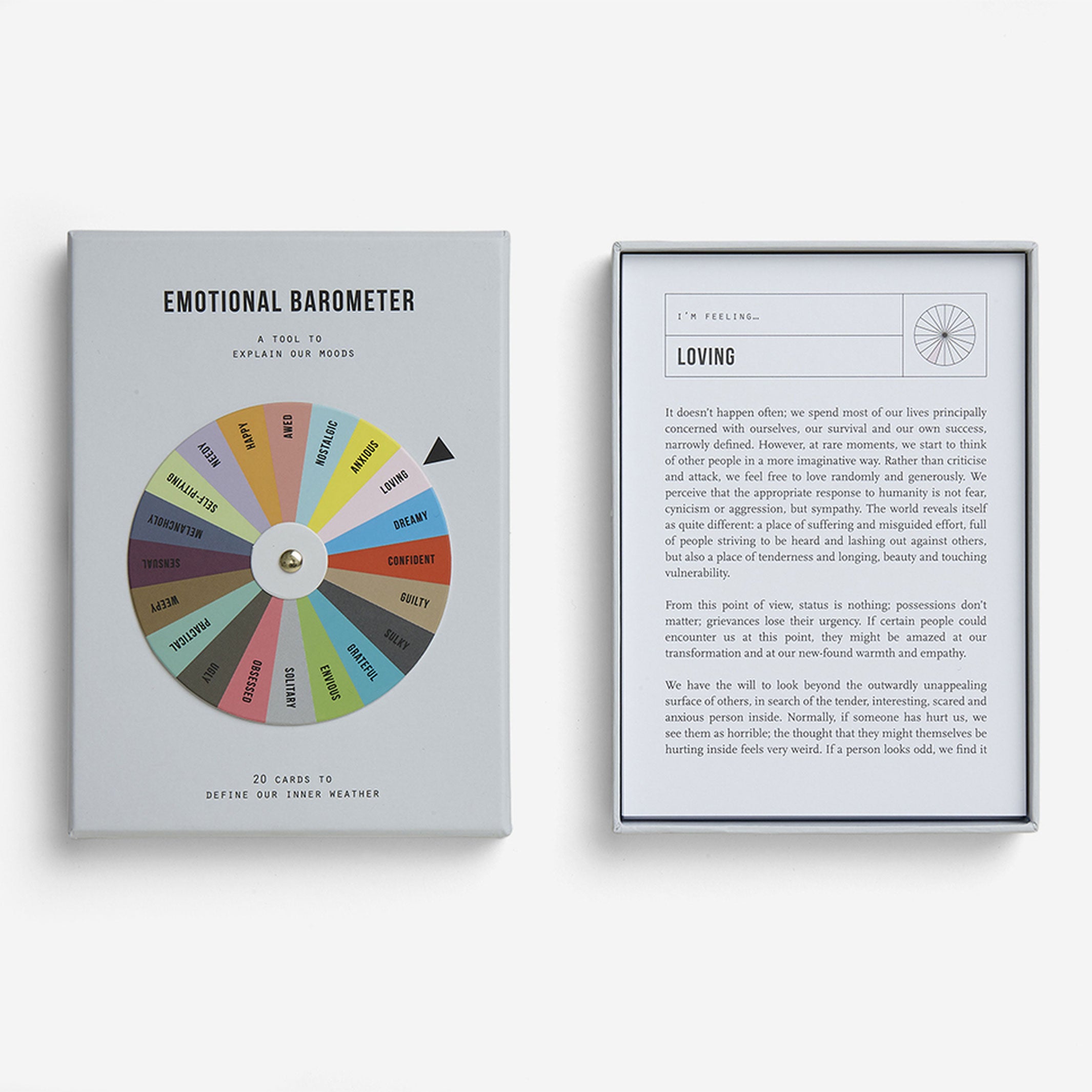 EMOTIONAL BAROMETER | CARD GAME to Explain Our Moods | English Edition | The School of Life