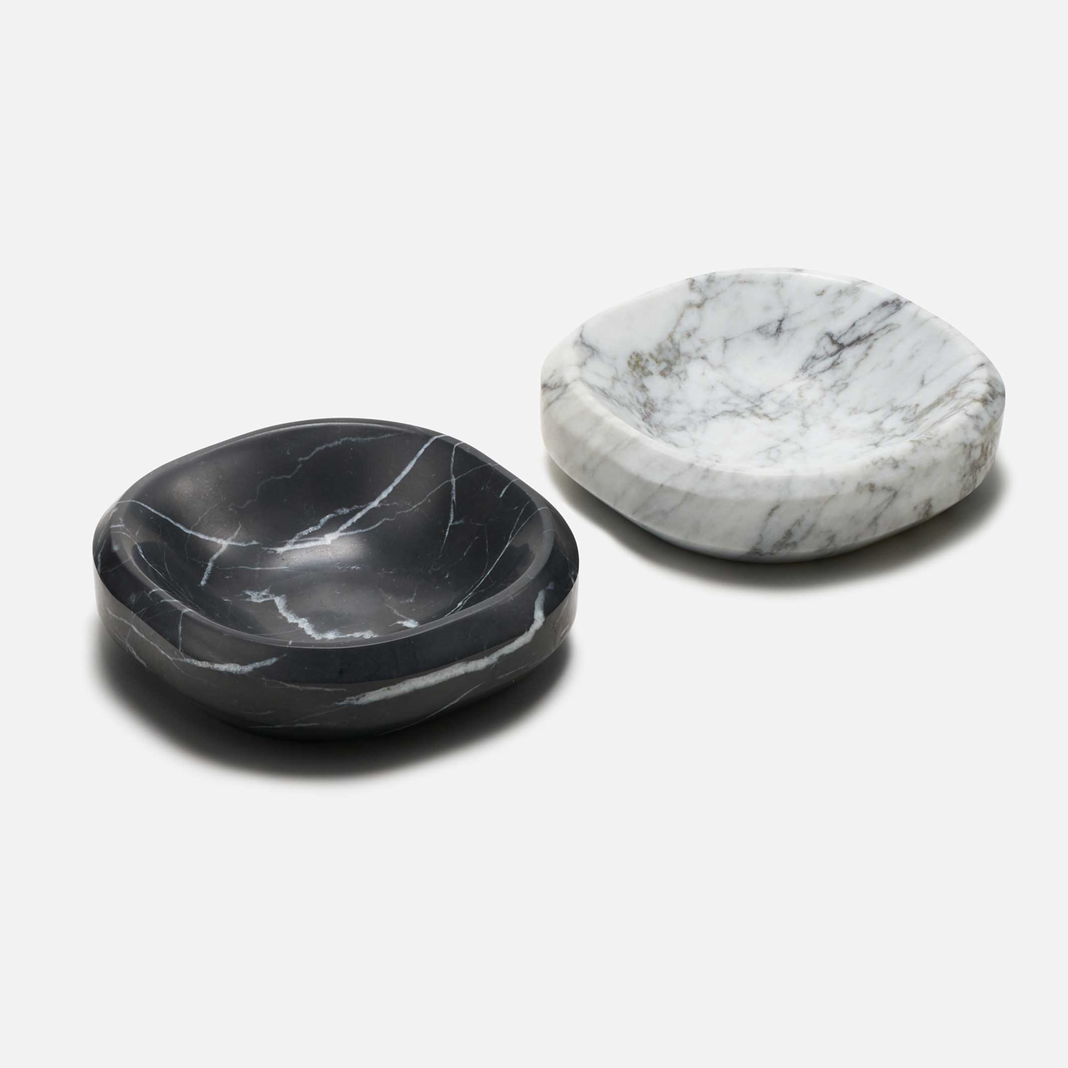 FACET BOWL | ABLAGE | Kleine SCHALE aus weissem Carrara Marmor | 14 cm | Craighill