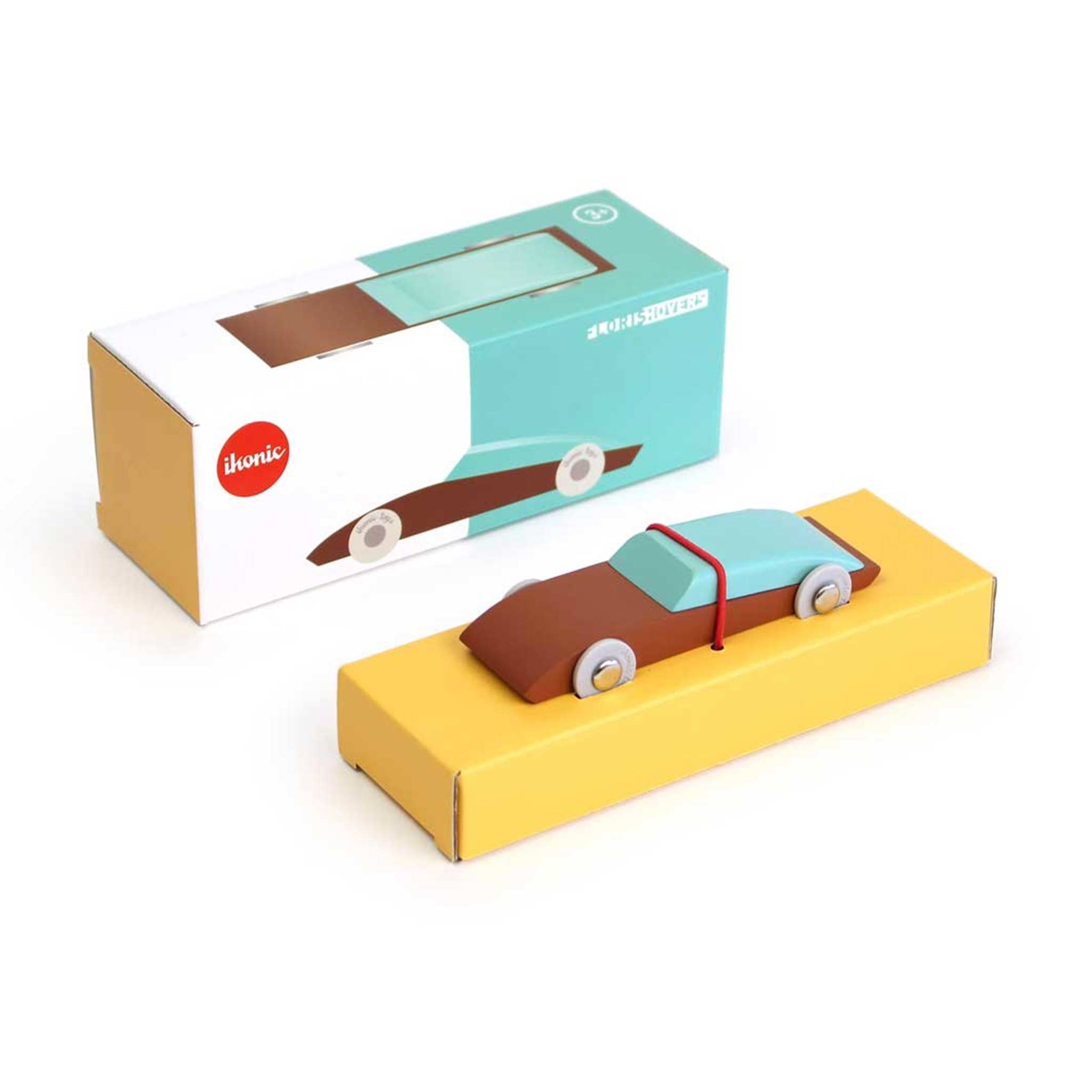 DUOTONE CAR #3 | Wooden Design TOY CAR | Floris Hovers | Ikonic