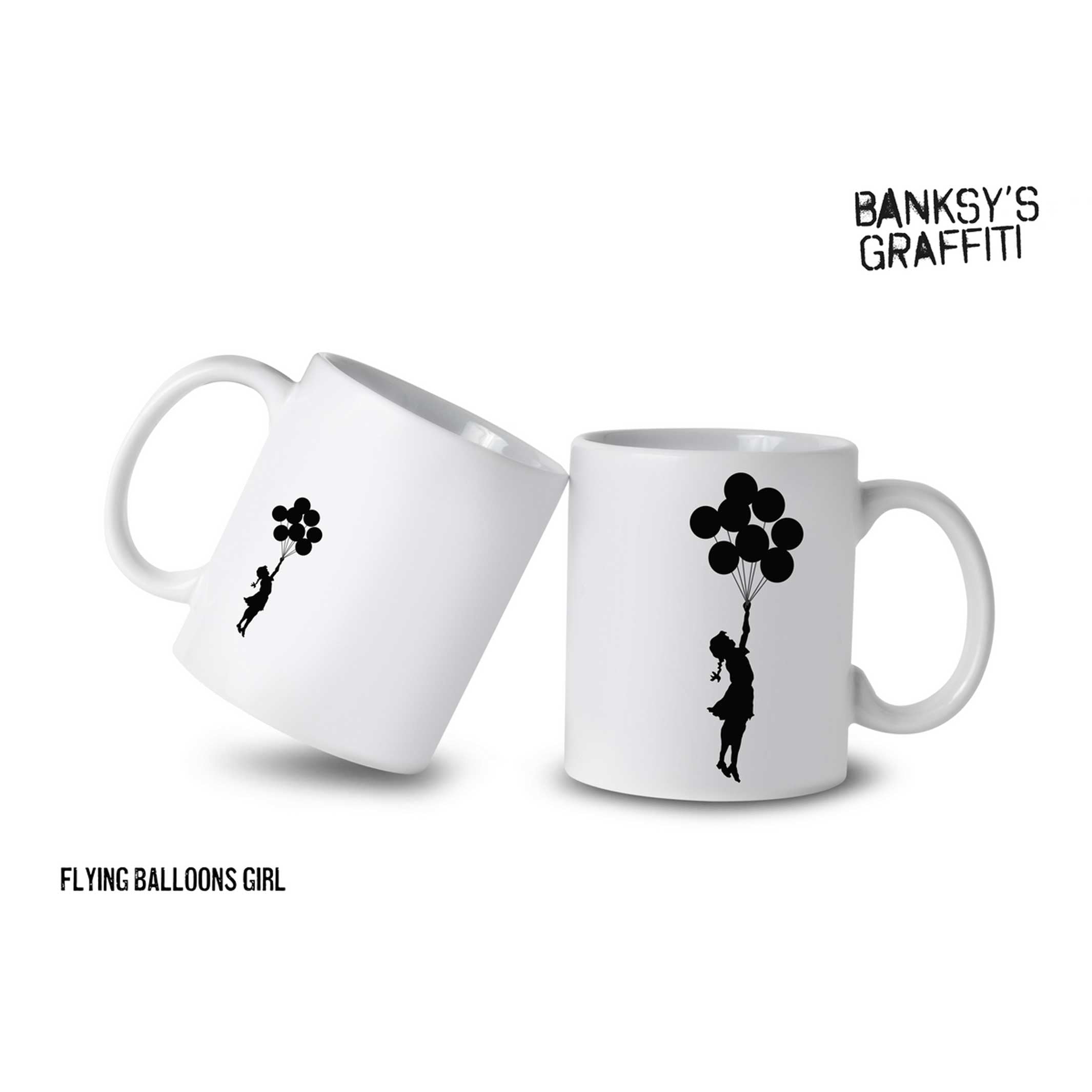  FLYING BALLOON GIRL | Banksy COFFEE & TEA MUG | Urban.ity