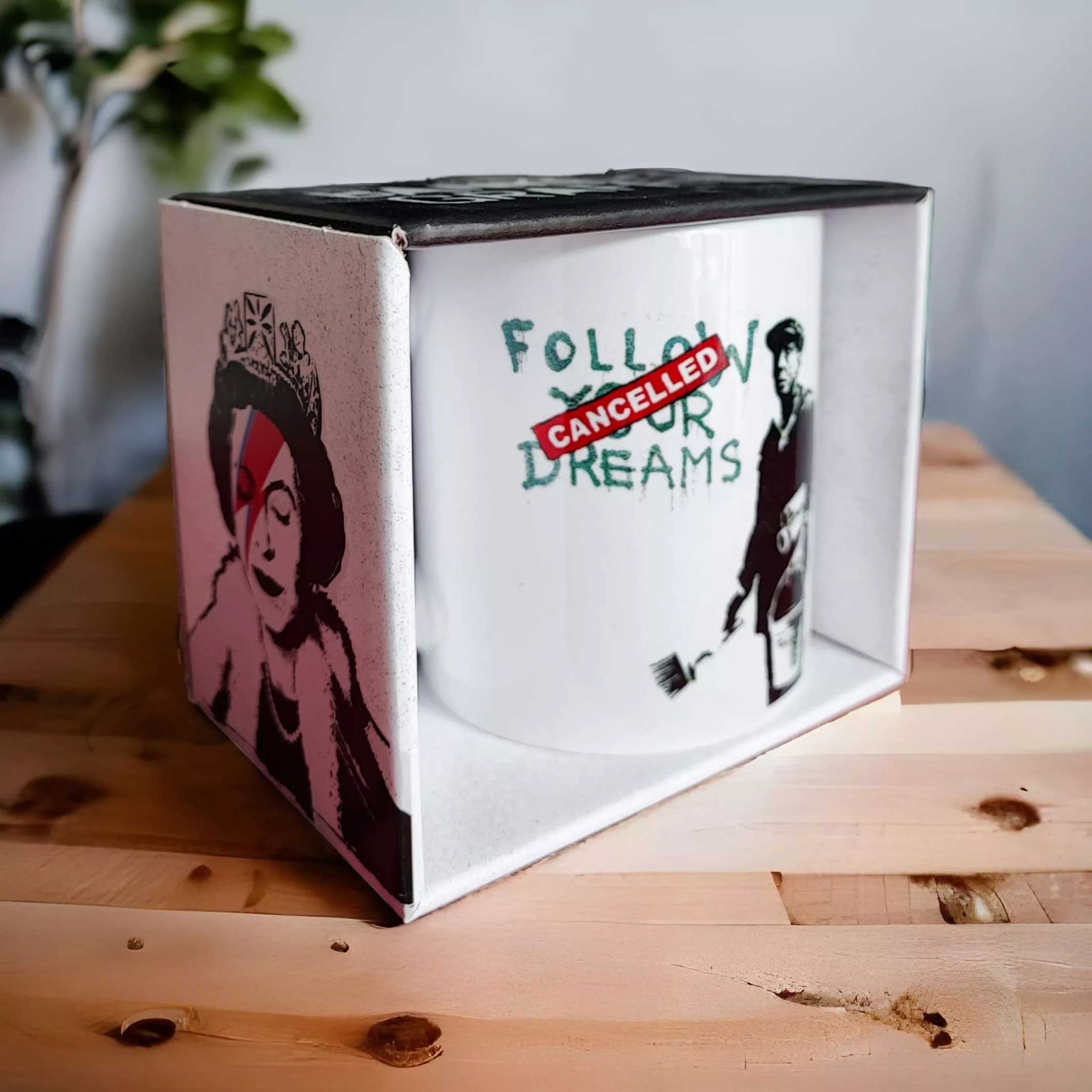 FOLLOW YOUR DREAMS | Banksy COFFEE & TEA MUG | Urban.ity