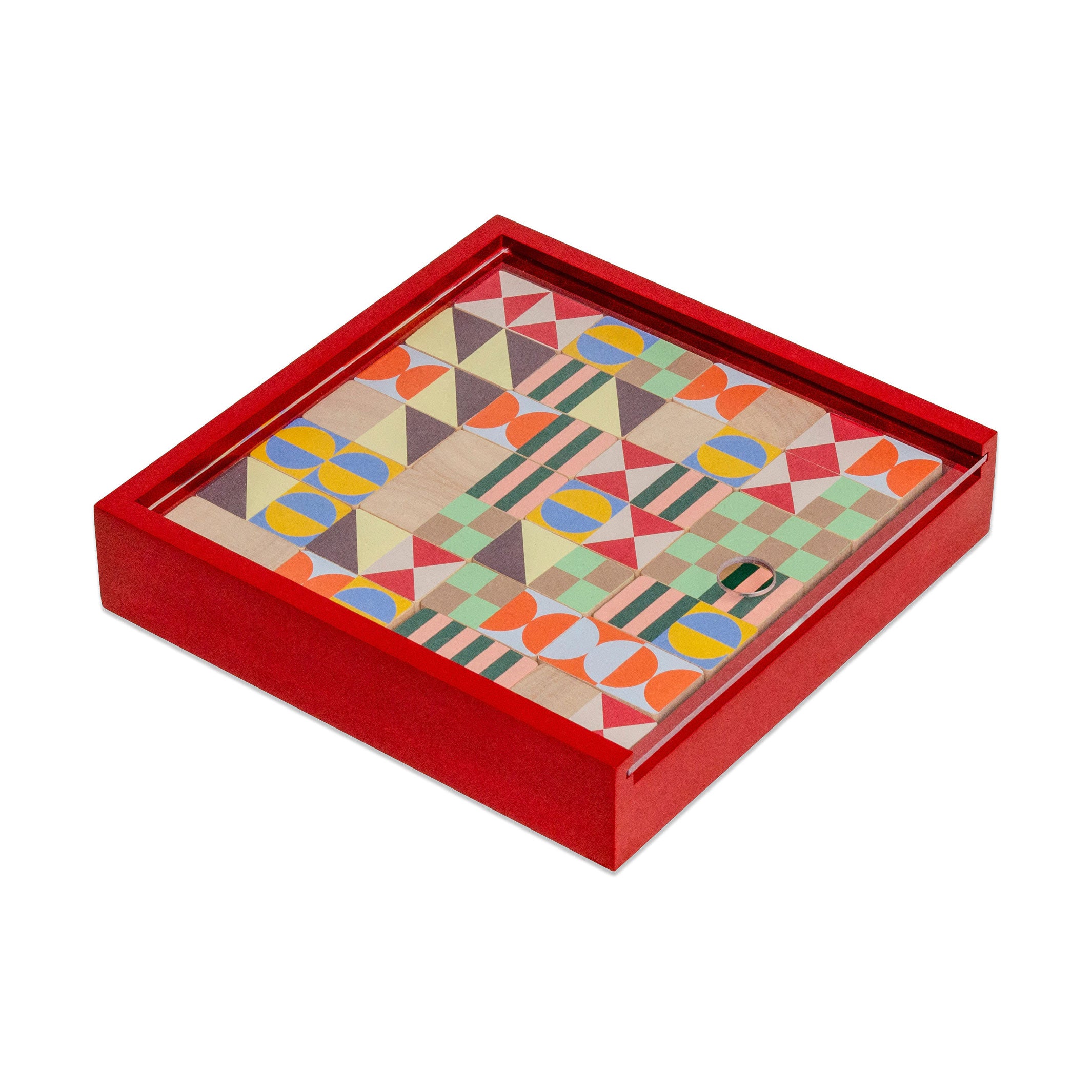 GEO PATTERN DOMINOES | Holz-DOMINO SPIEL m. 28 Steinen | Panisa Khunprasert | MoMA