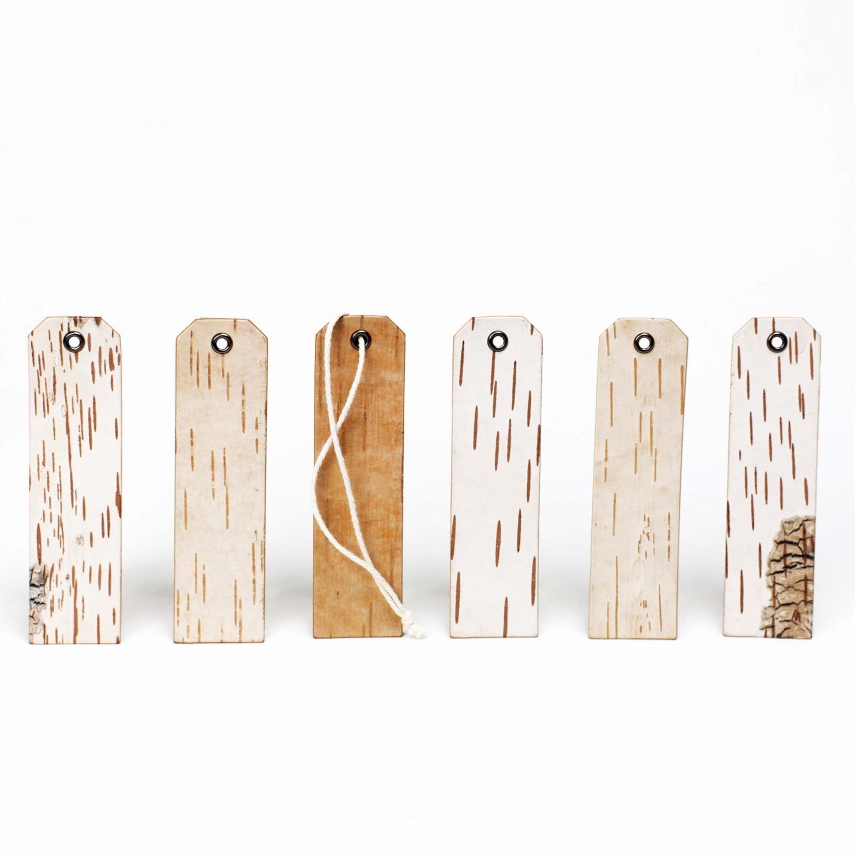 Gift tags - BIRCH BARK - set of 6 | Moya