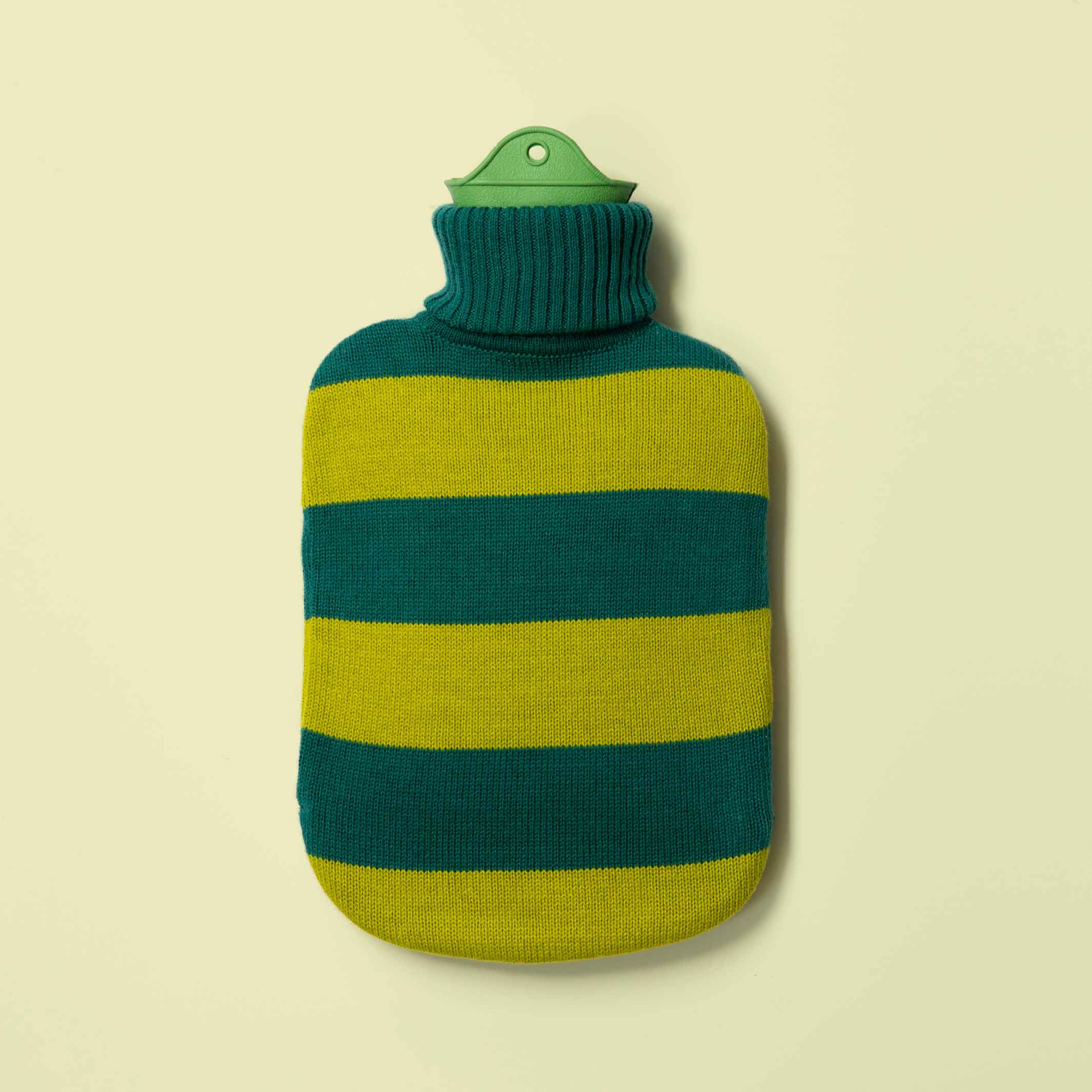 HOT WATER BOTTLE with turtleneck | Teal & Lime Green | Suite702