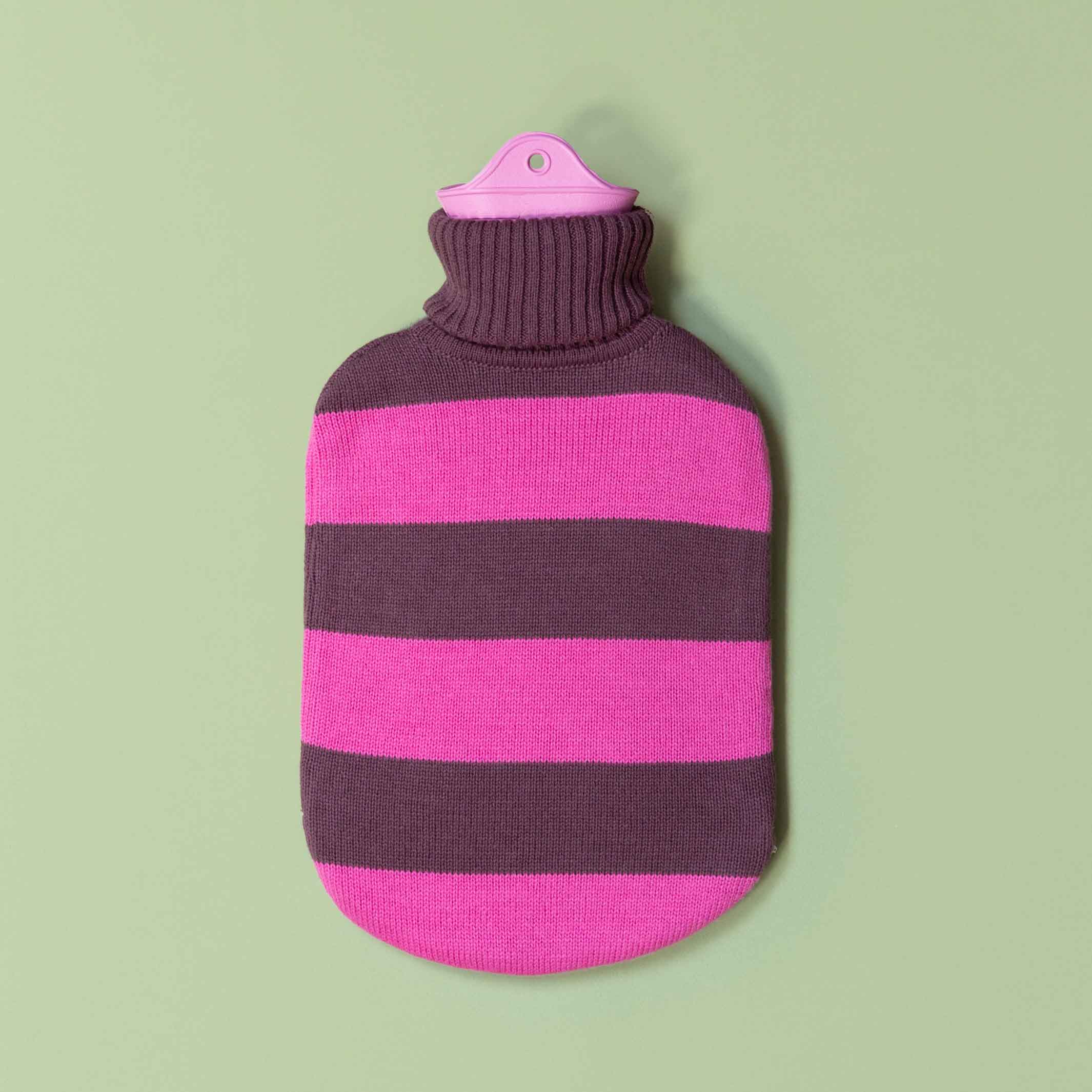 HOT WATER BOTTLE with turtleneck | Pink & Plum Green | Suite702