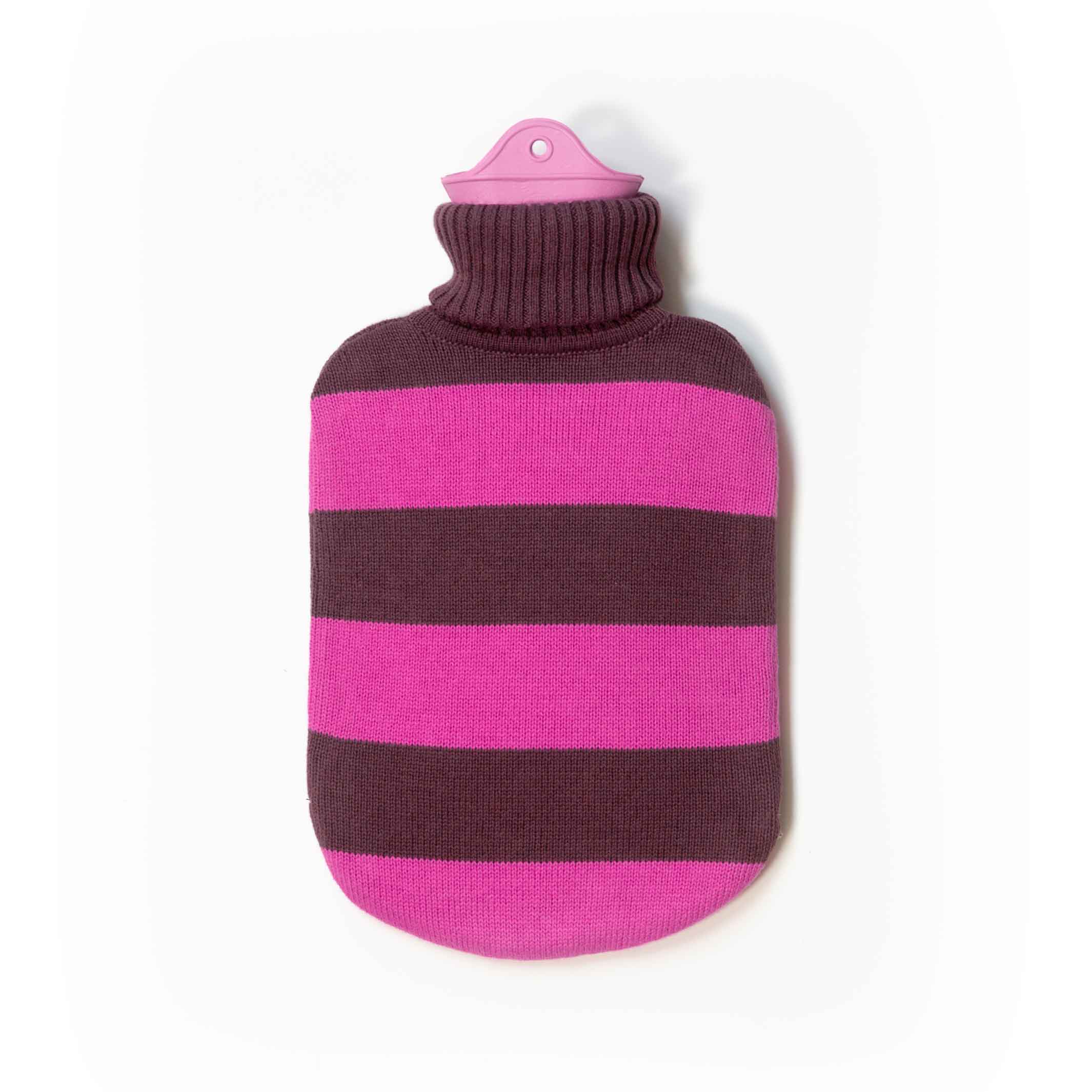 HOT WATER BOTTLE with turtleneck | Pink & Plum Green | Suite702