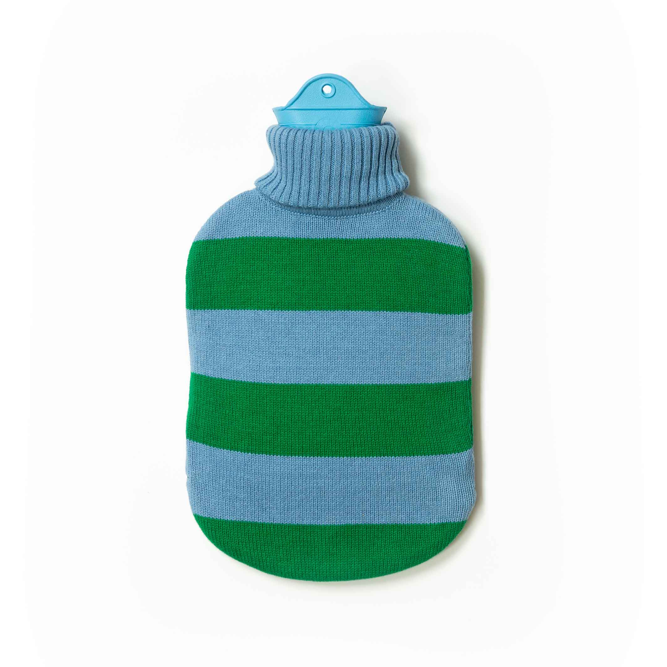 HOT WATER BOTTLE with turtleneck | Sky Blue & Green | Suite702