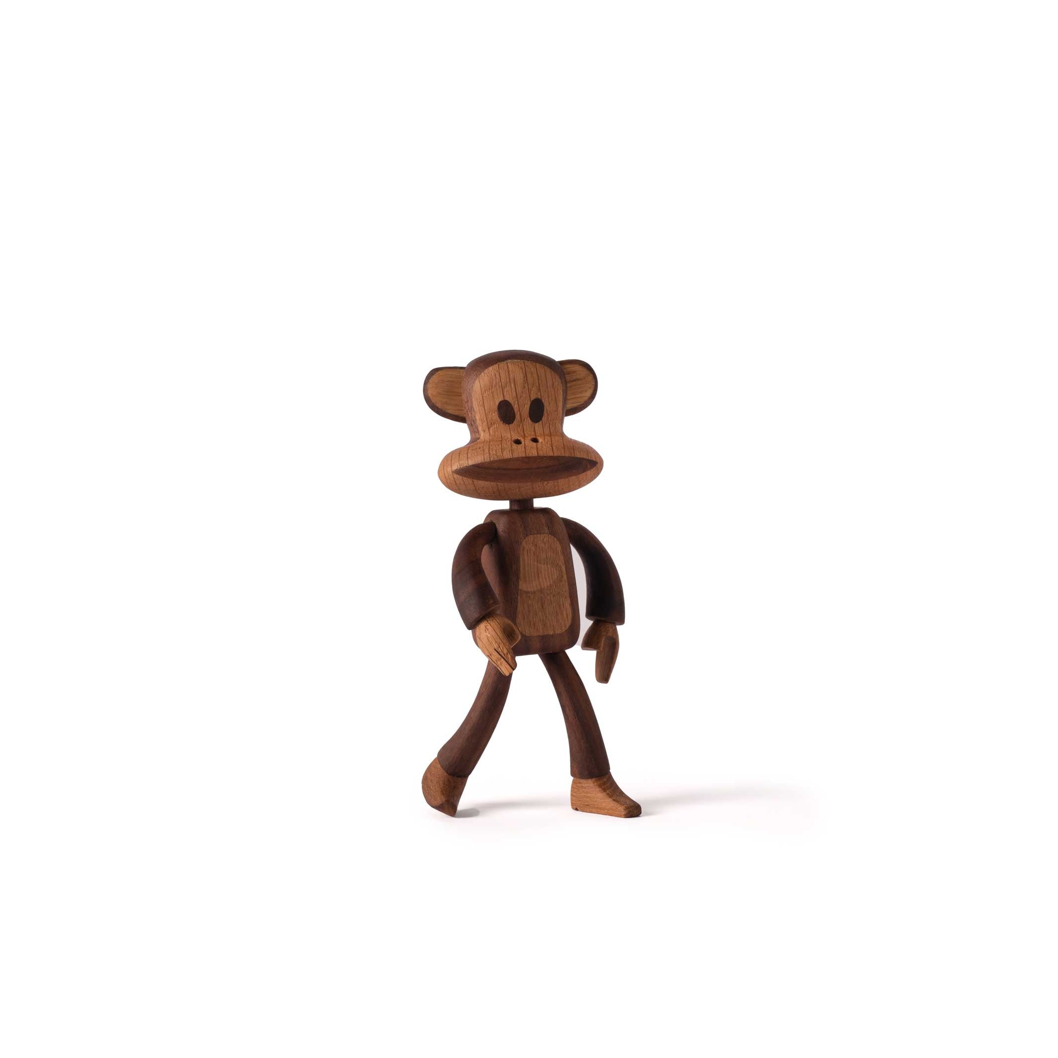 JULIUS le SINGE | FIGURINE EN BOIS | Noyer et chêne | enfance x Paul Frank