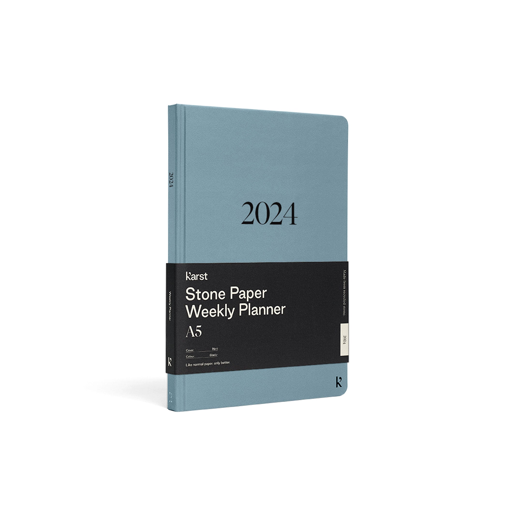 WEEKLY PLANNER 2024 | WOCHENPLANER | Hardcover A5 | Karst Stone Paper