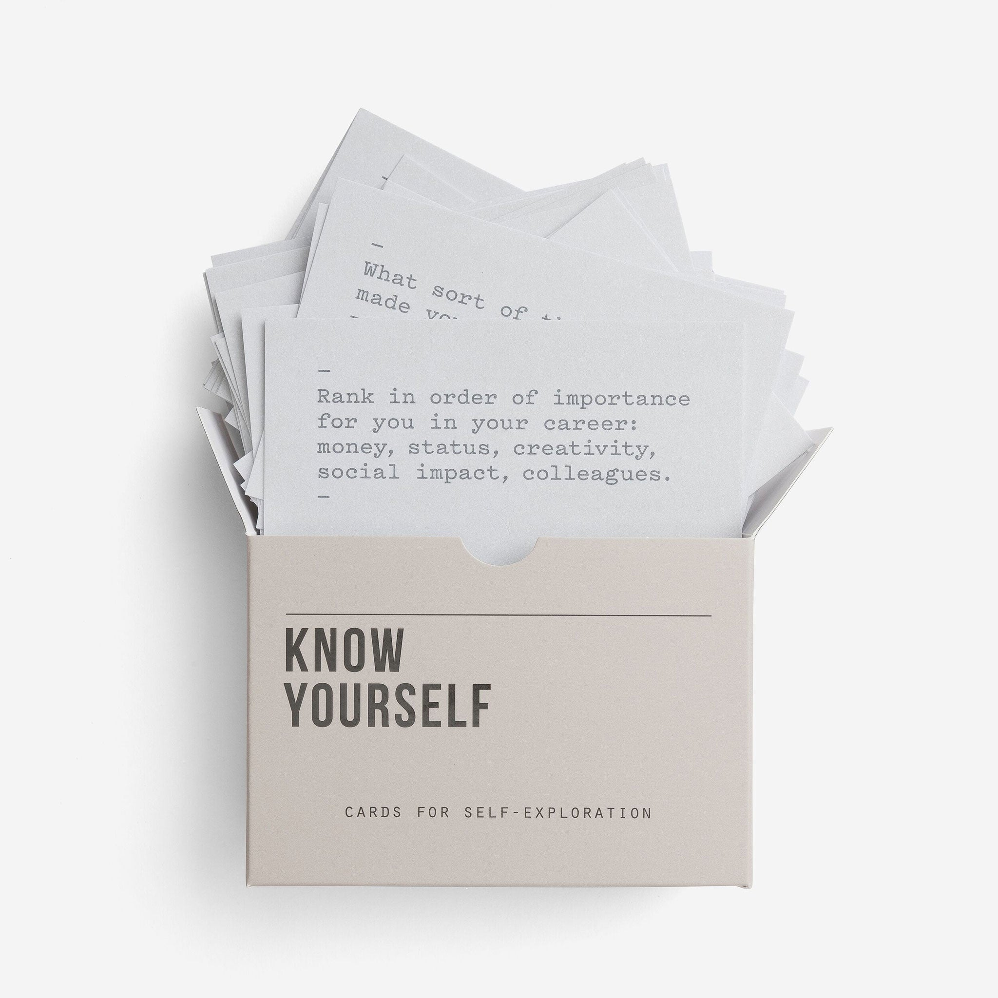 KNOW YOURSELF | CARD SET | English Edition | The School of Life