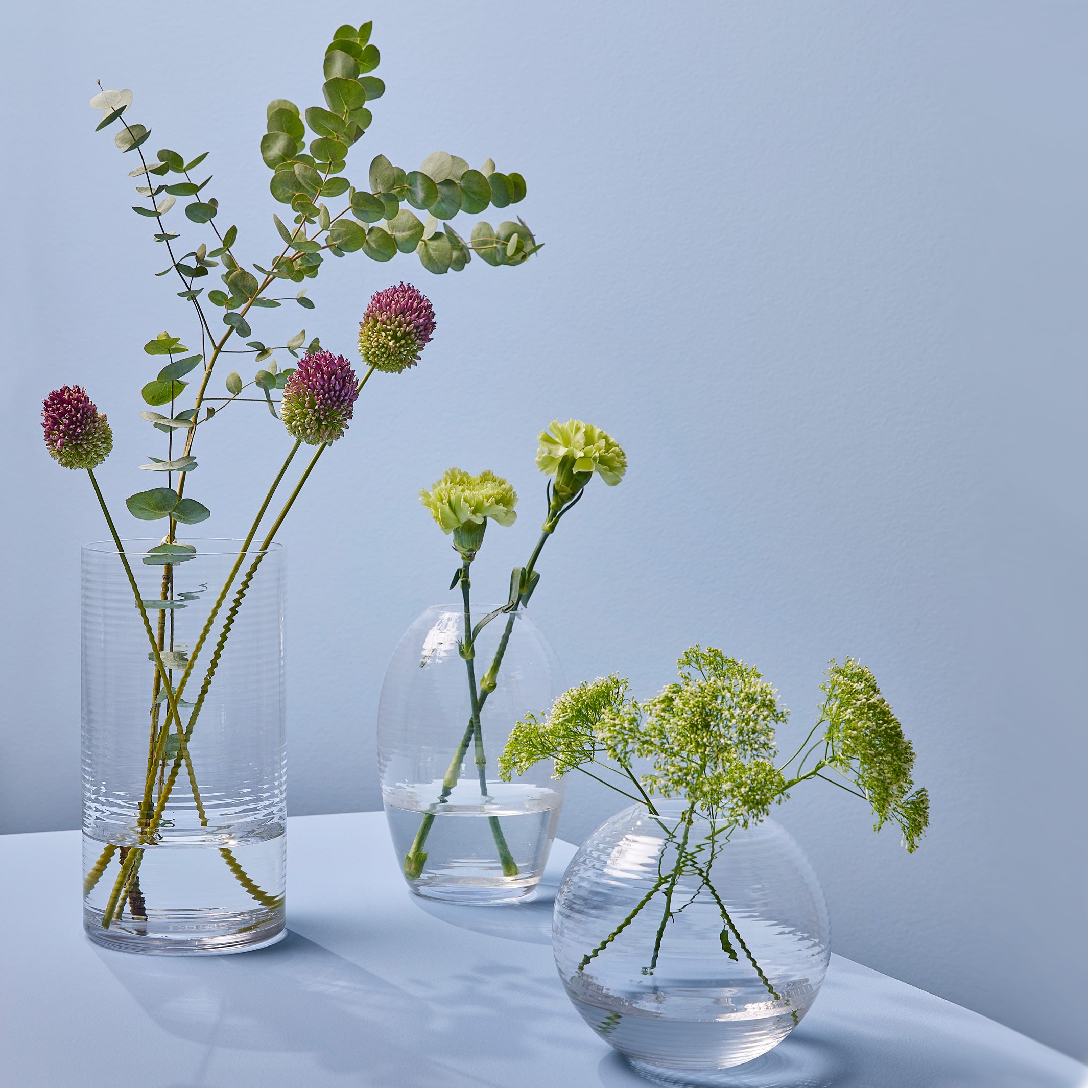 LAINE CYLINDRICAL | GLASS VASE | H=25 cm | Samuli Helavuo | Spring Copenhagen