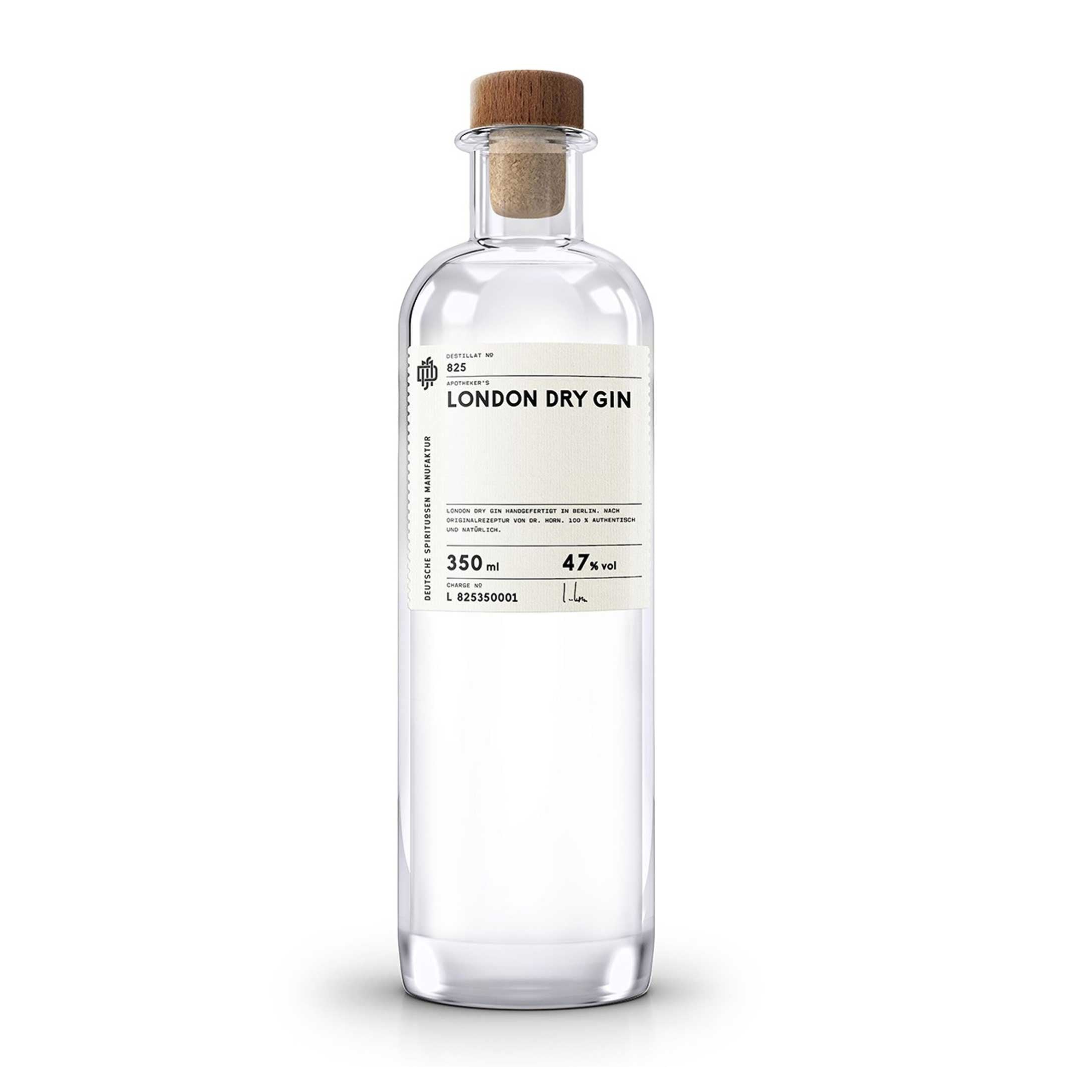 Apotheker's London Dry GIN - 350ml - 47% vol | DSM