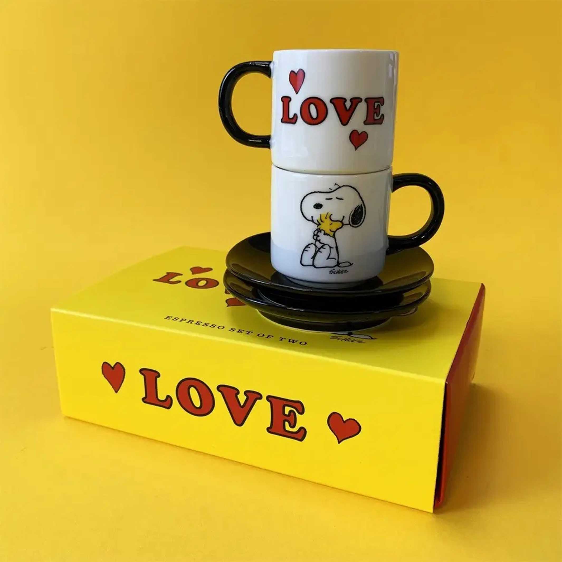 PEANUTS - LOVE | ESPRESSO CUPS | Set of 2 | Magpie