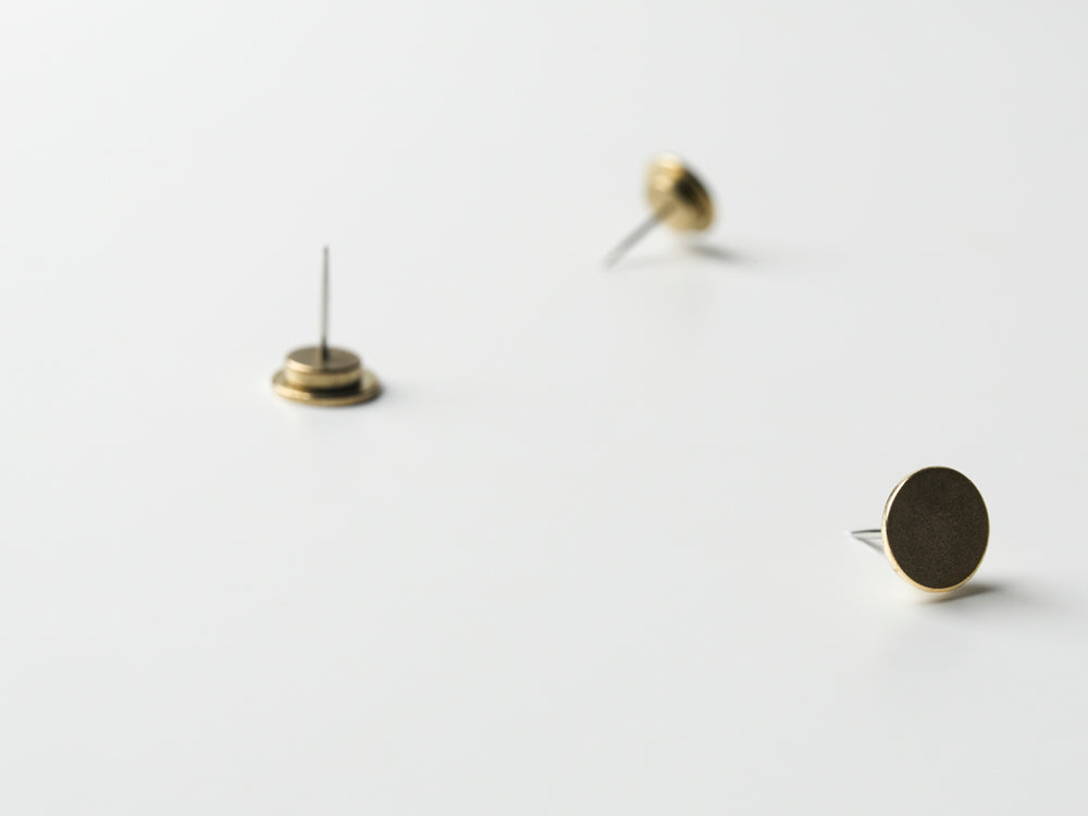 MAGNET TACK Gold | Set of 3 magnetic PINS | Kosho Tsuboi | 100percent