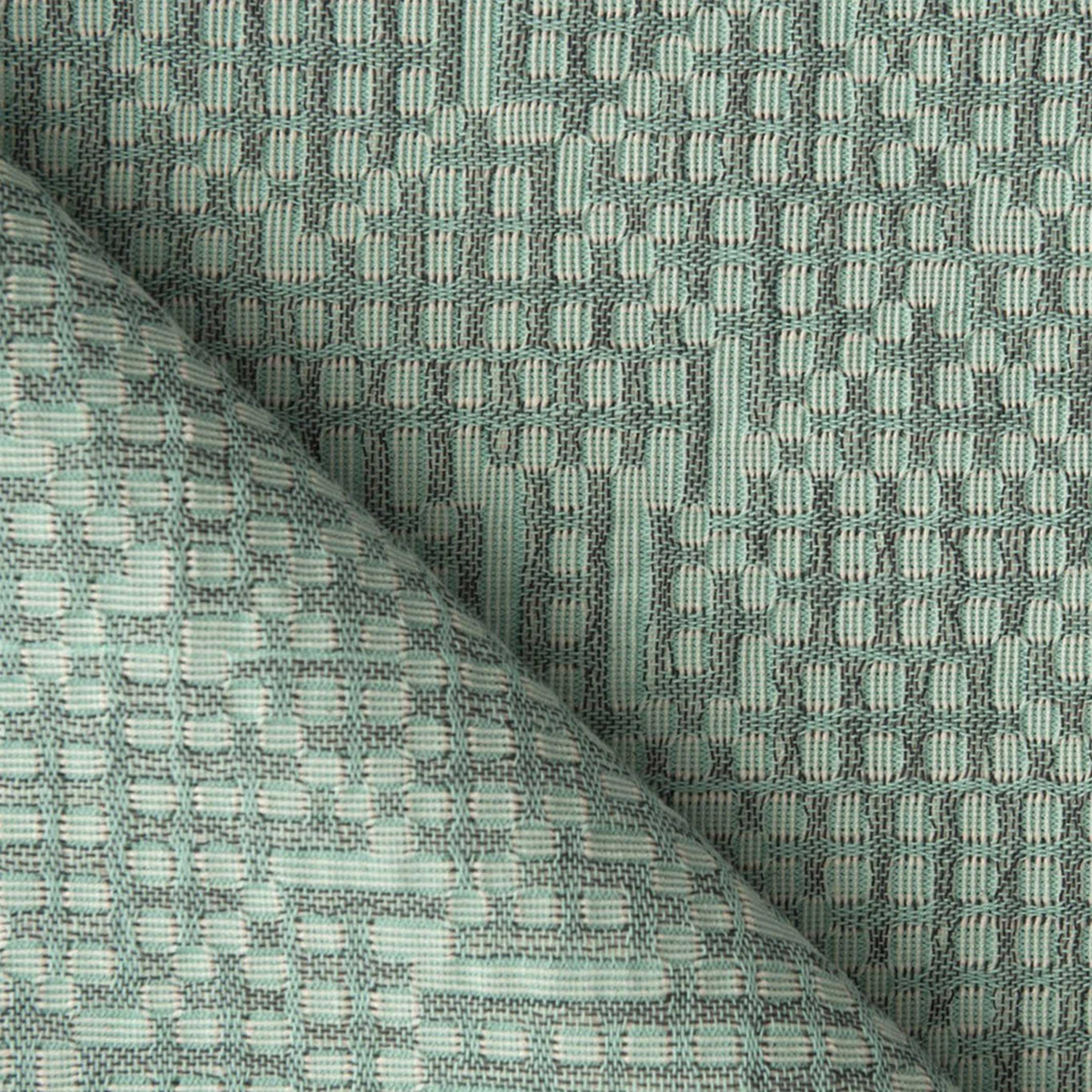 MAPPING BEDSPREAD | mint-farbige TAGES-BETT-DECKE | 235x245 cm | 100% Baumwolle | Cristian Zuzunaga