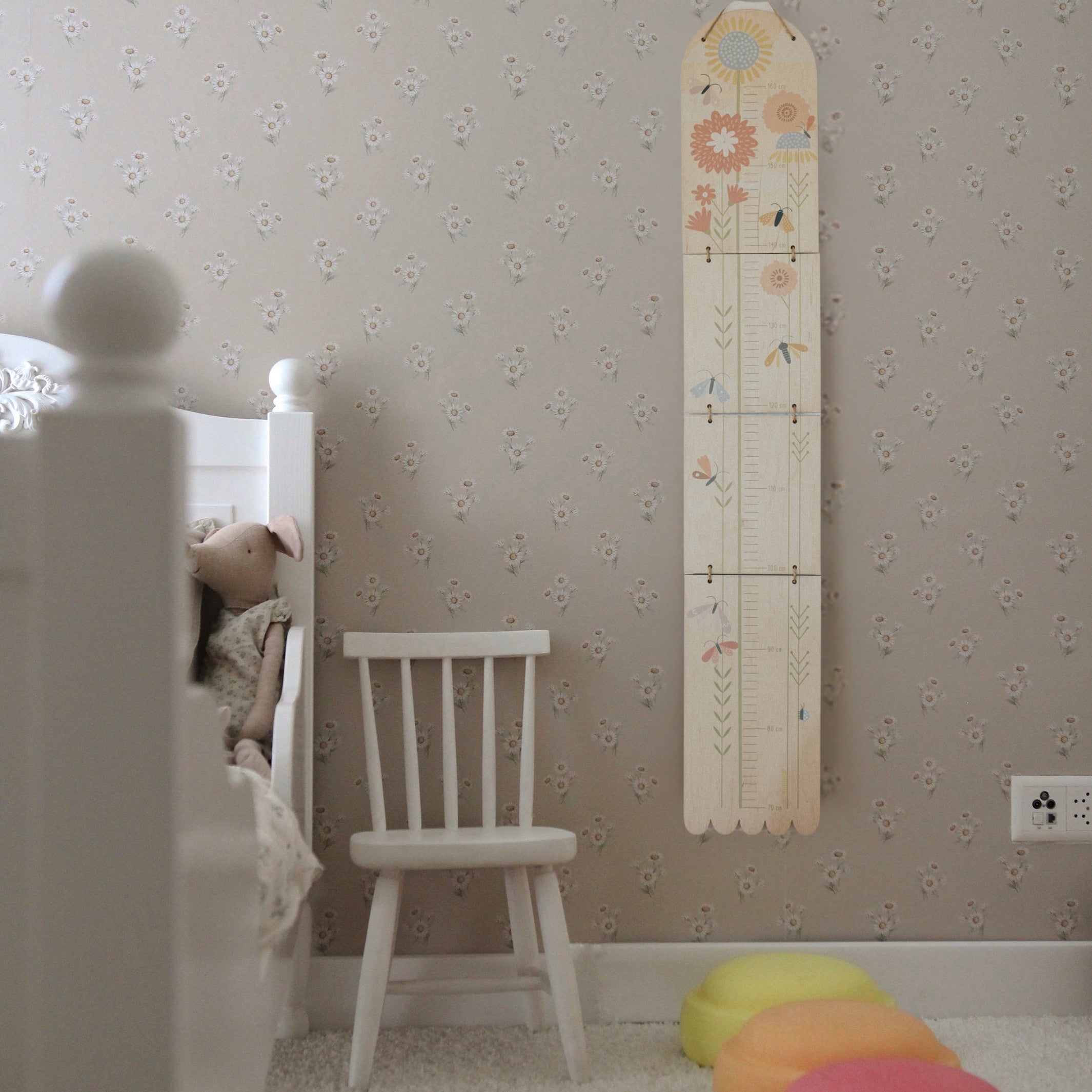 BUTTERFLIES - Kindermesslatte aus Holz - Wachstumsskala | milin