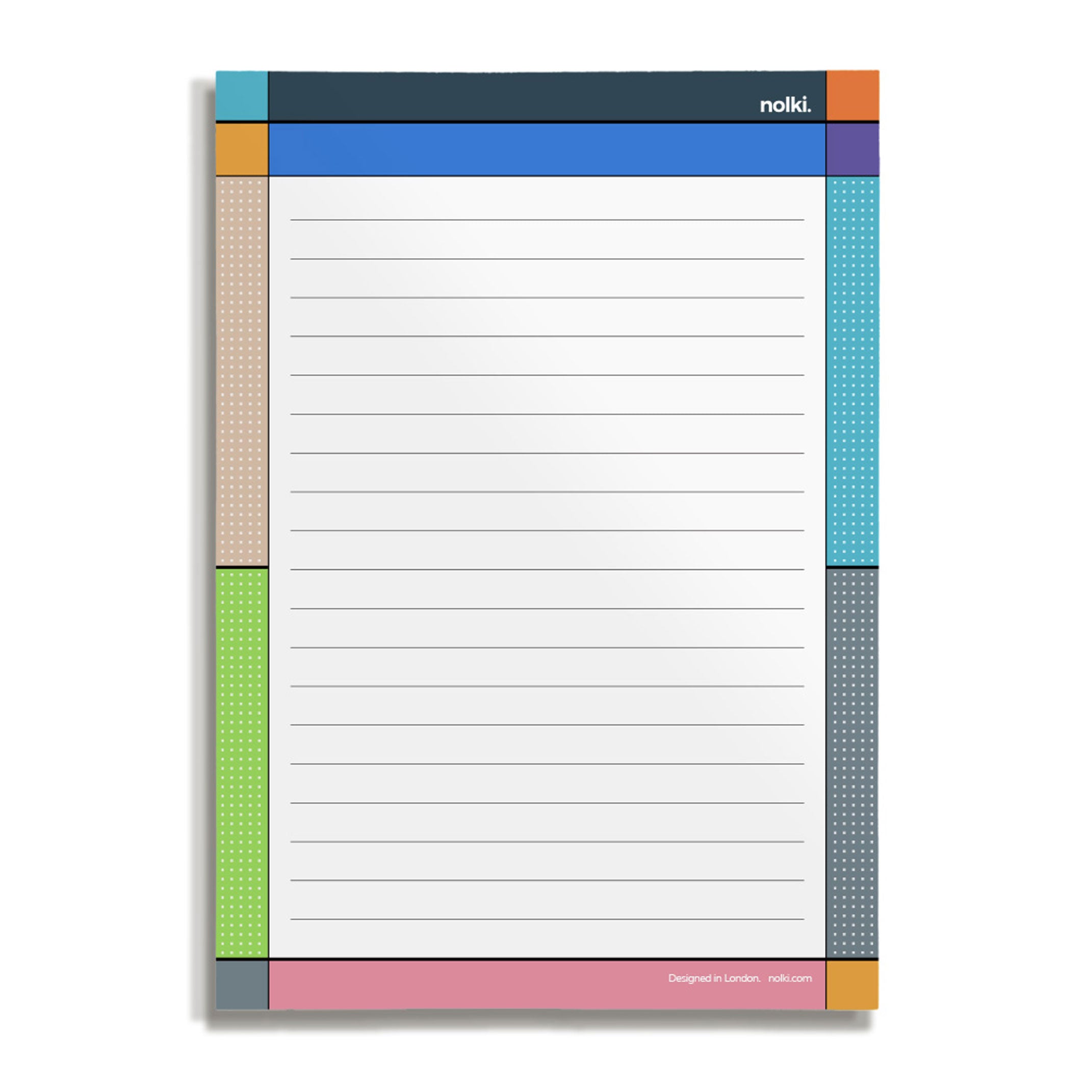 Simple Lined NOTEPAD Midtown | A5 NOTEPAD | 100 pages | nolki
