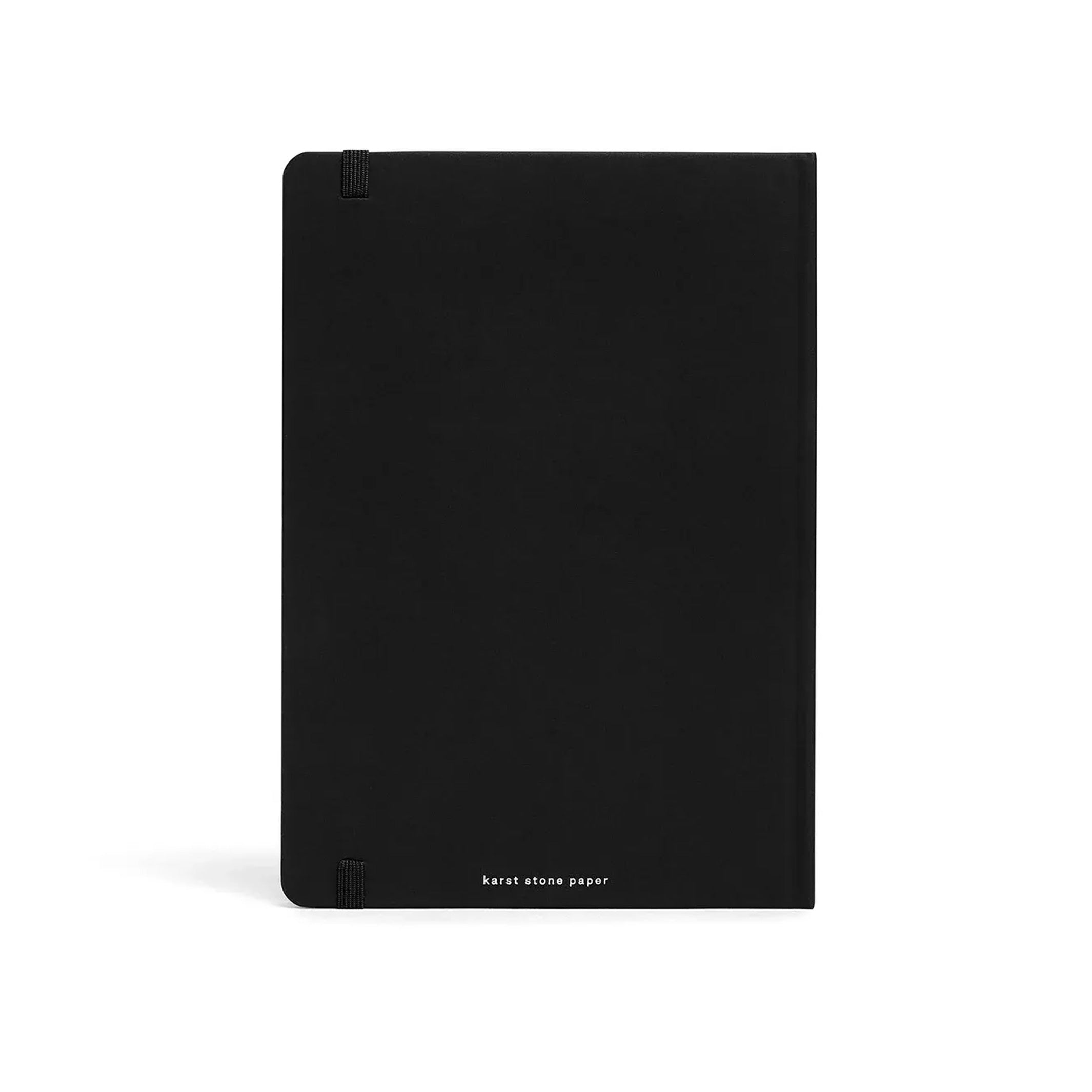 Hardcover NOTEBOOK A5 | Schwarzes NOTIZBUCH | Karst Stone Paper