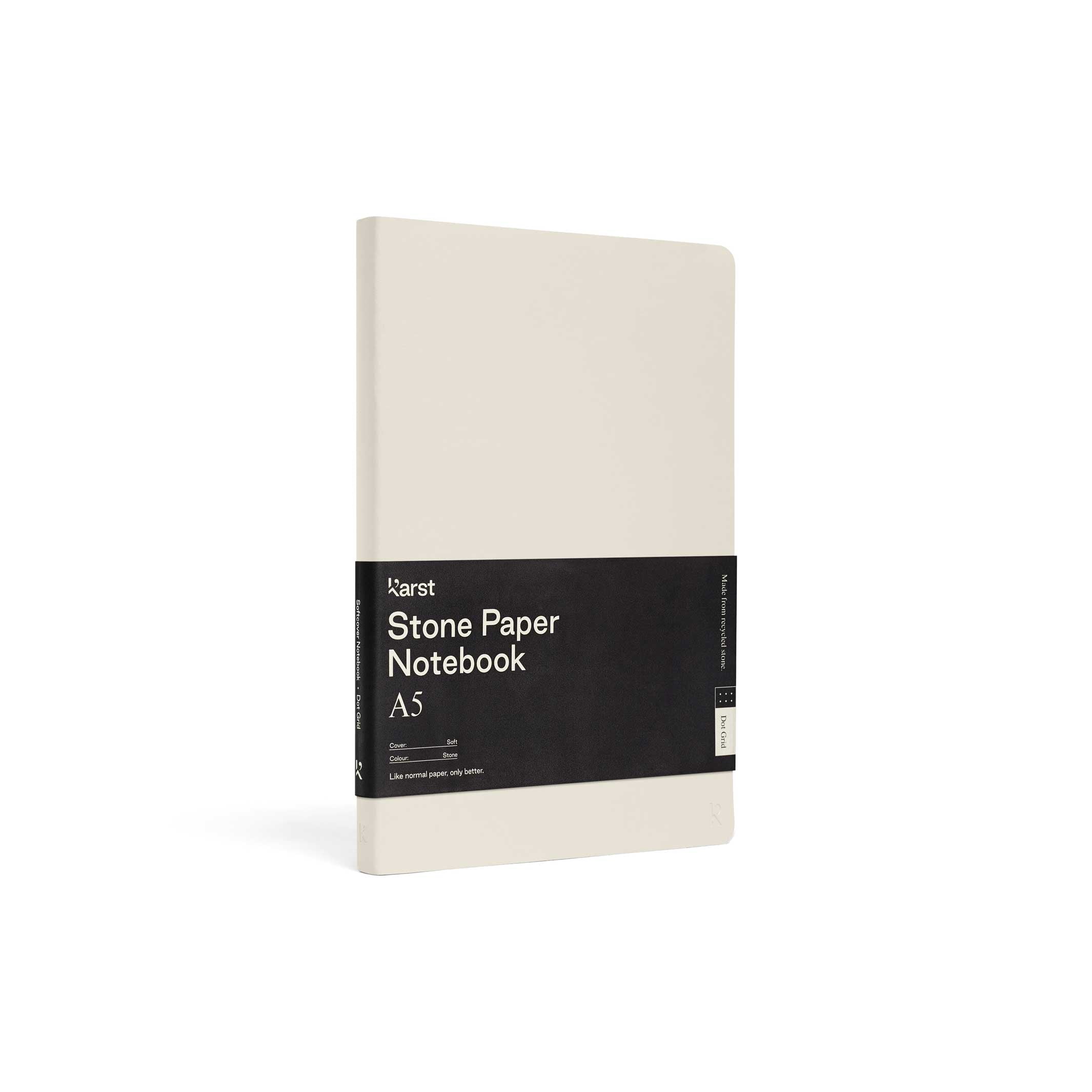 Softcover NOTEBOOK A5 | Stone-graues NOTIZBUCH | Karst Stone Paper