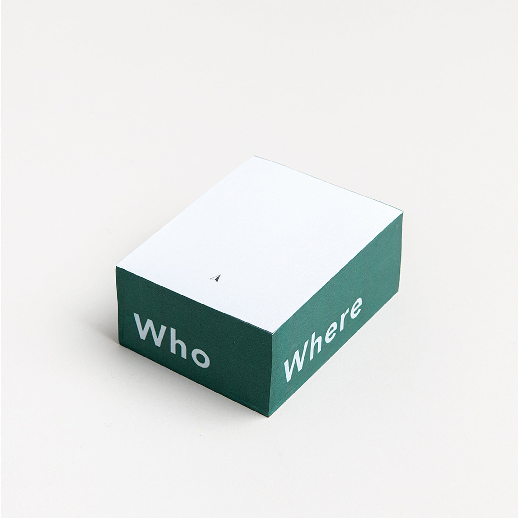 MEMO Block - Who What Where NOTIZBLOCK | Somewhere