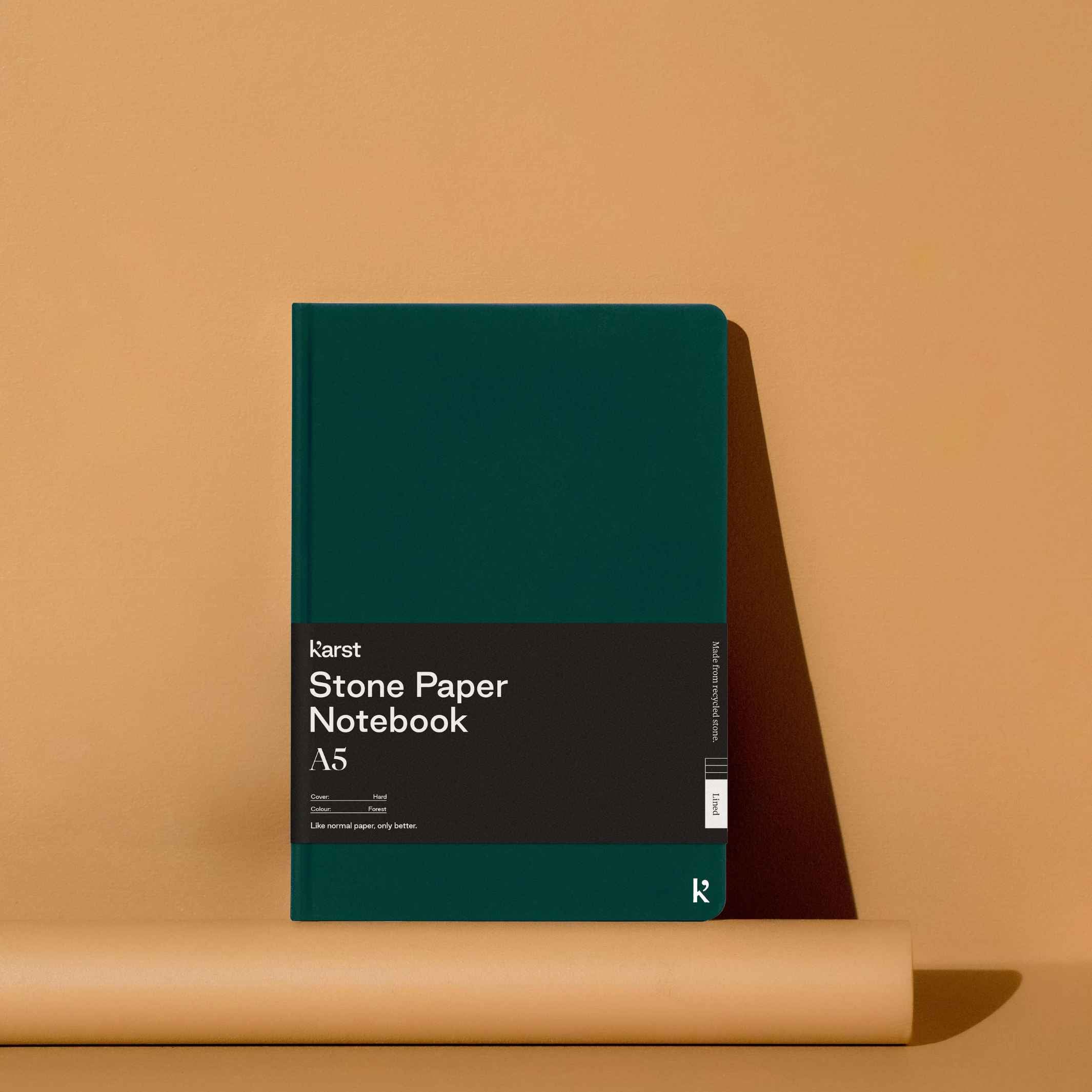 Hardcover NOTEBOOK A5 | Forest NOTIZBUCH | Karst Stone Paper