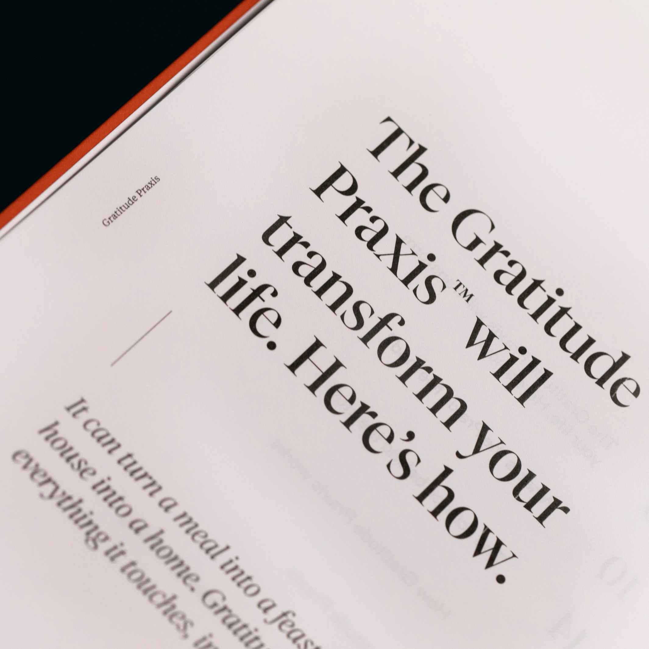 PRAXIS GRATITUDE™️ - english DIARY - Gratitude | Karst Stone Paper