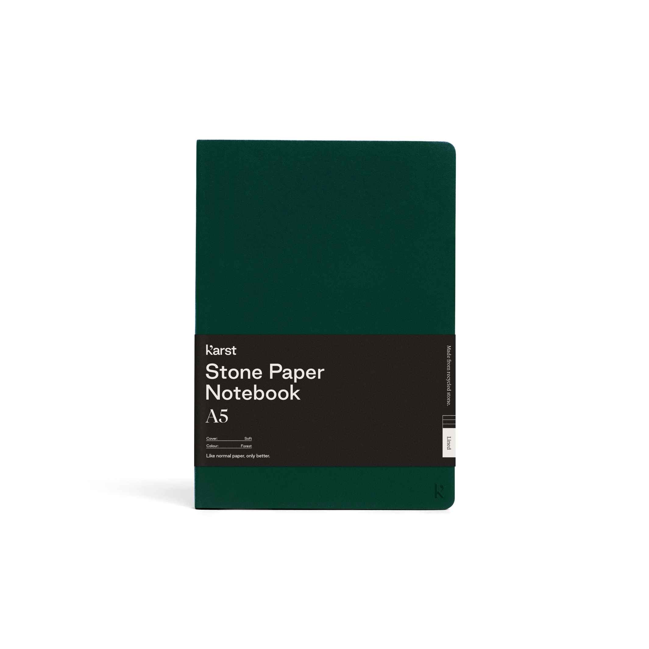 Softcover NOTEBOOK A5 | Forest | Karst Stone Paper