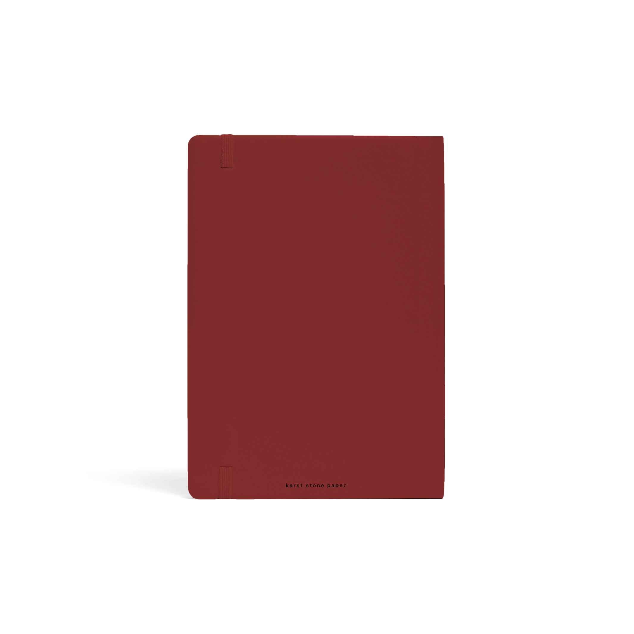 Softcover NOTEBOOK A5 - Pinot-rotes NOTIZBUCH | Karst Stone Paper