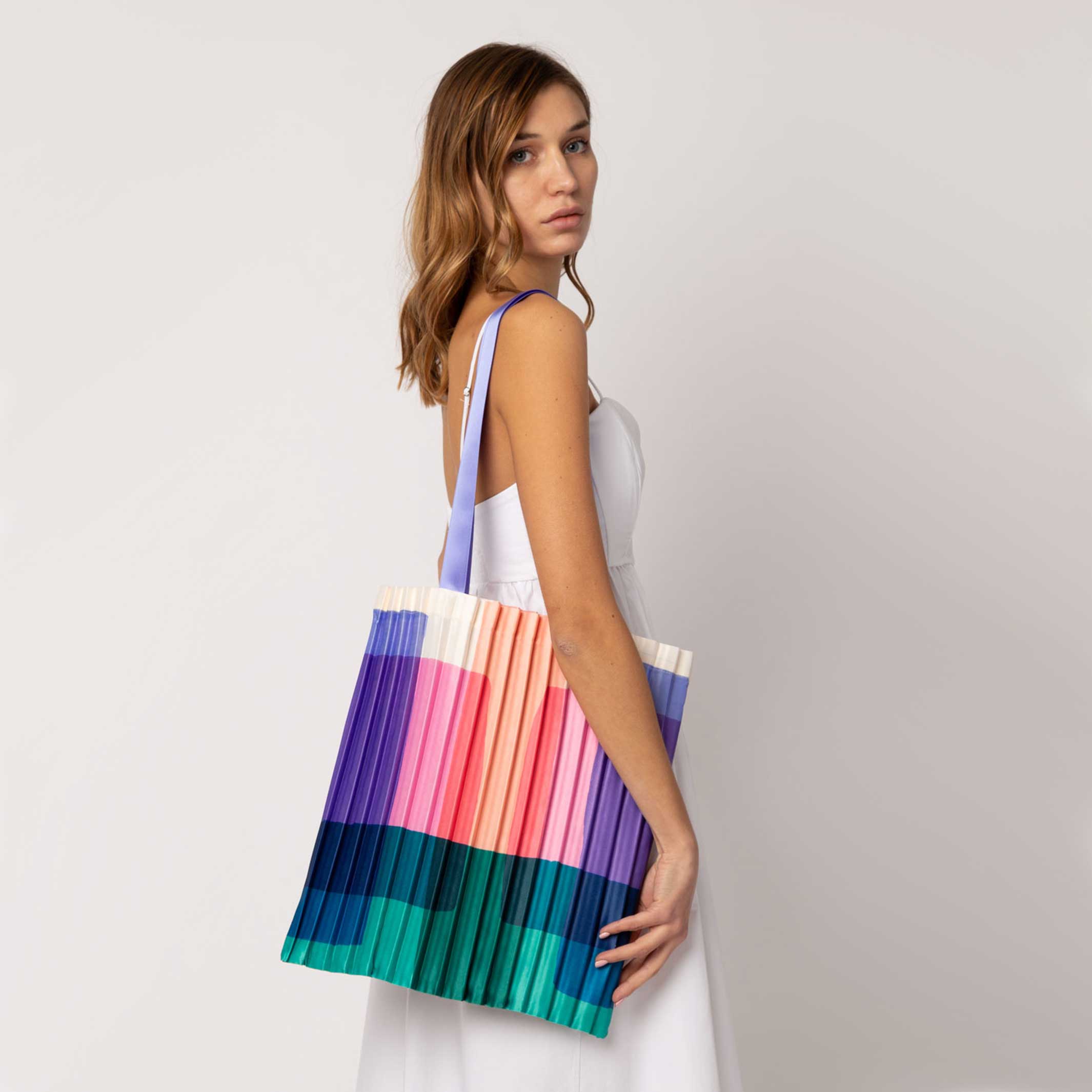 Buy Women Handbag Pleated Hobo Bag Round Handle Bucket Leather Grocery Bag  Crossbody at Amazon.in