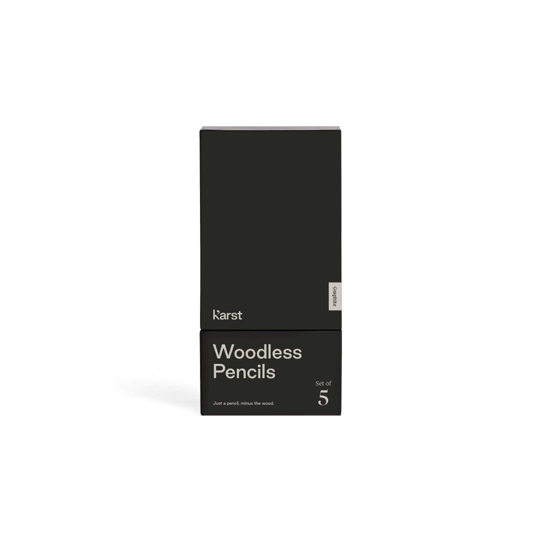 WOODLESS PENCILS | Set of 5 solid graphite PENCILS | 2B | Karst Stone Paper