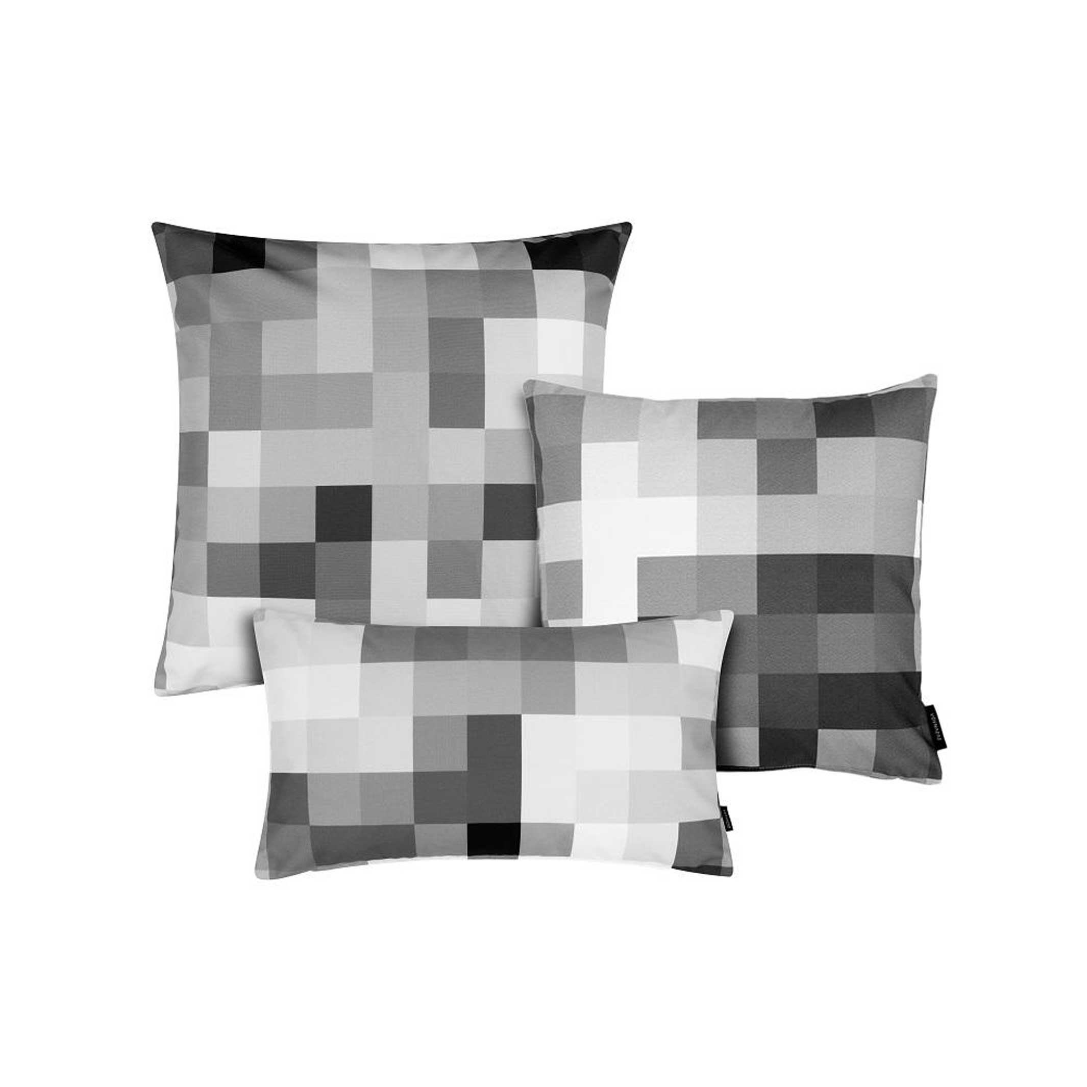 PIXEL CUSHION LUNA - schmales monochrome Kissen - 30x50 cm - 100% Trevira CS | Cristian Zuzunaga