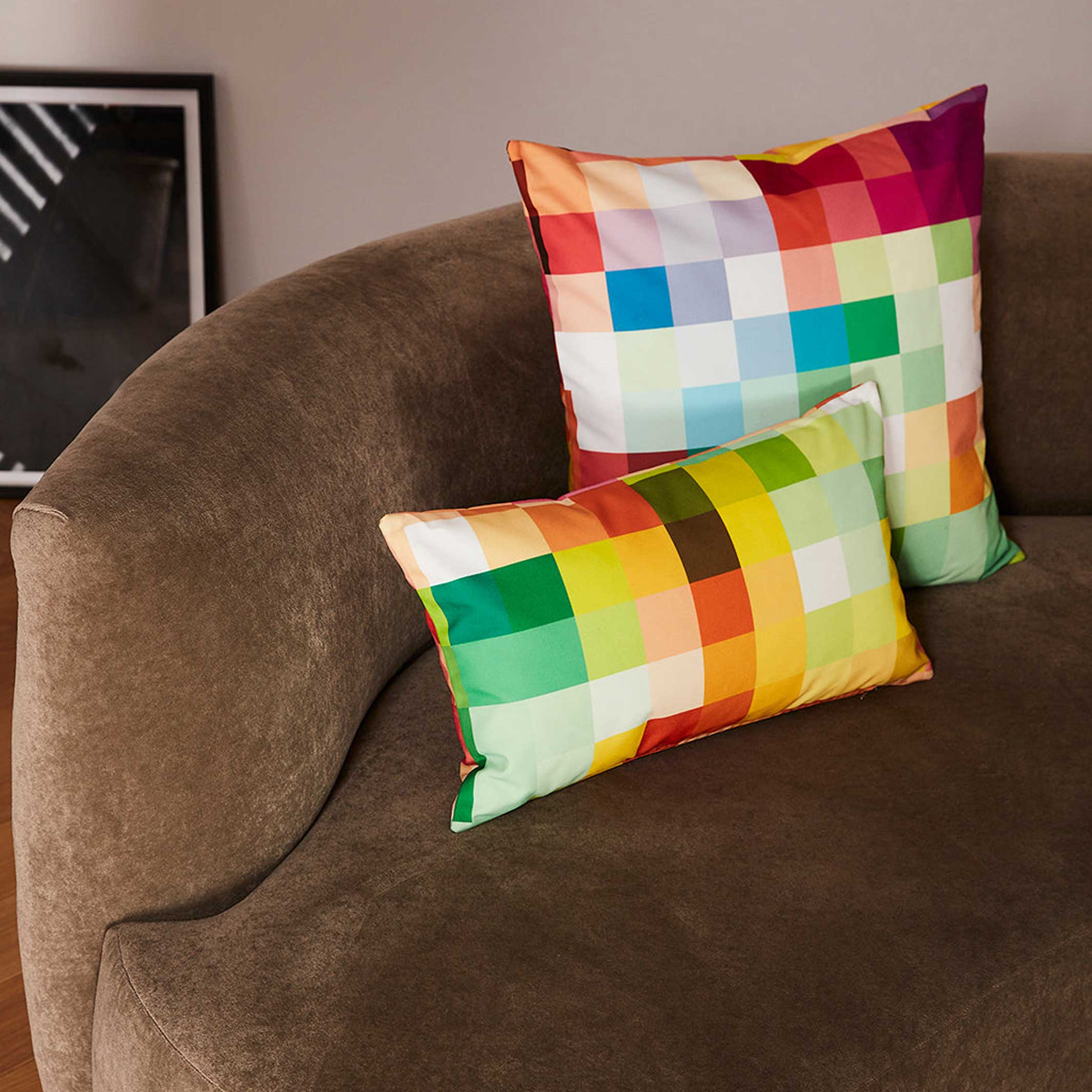 PIXEL CUSHION SPIRIT - Multicolor Cushion - 50x50 cm - 100% Trevira CS | Cristian Zuzunaga