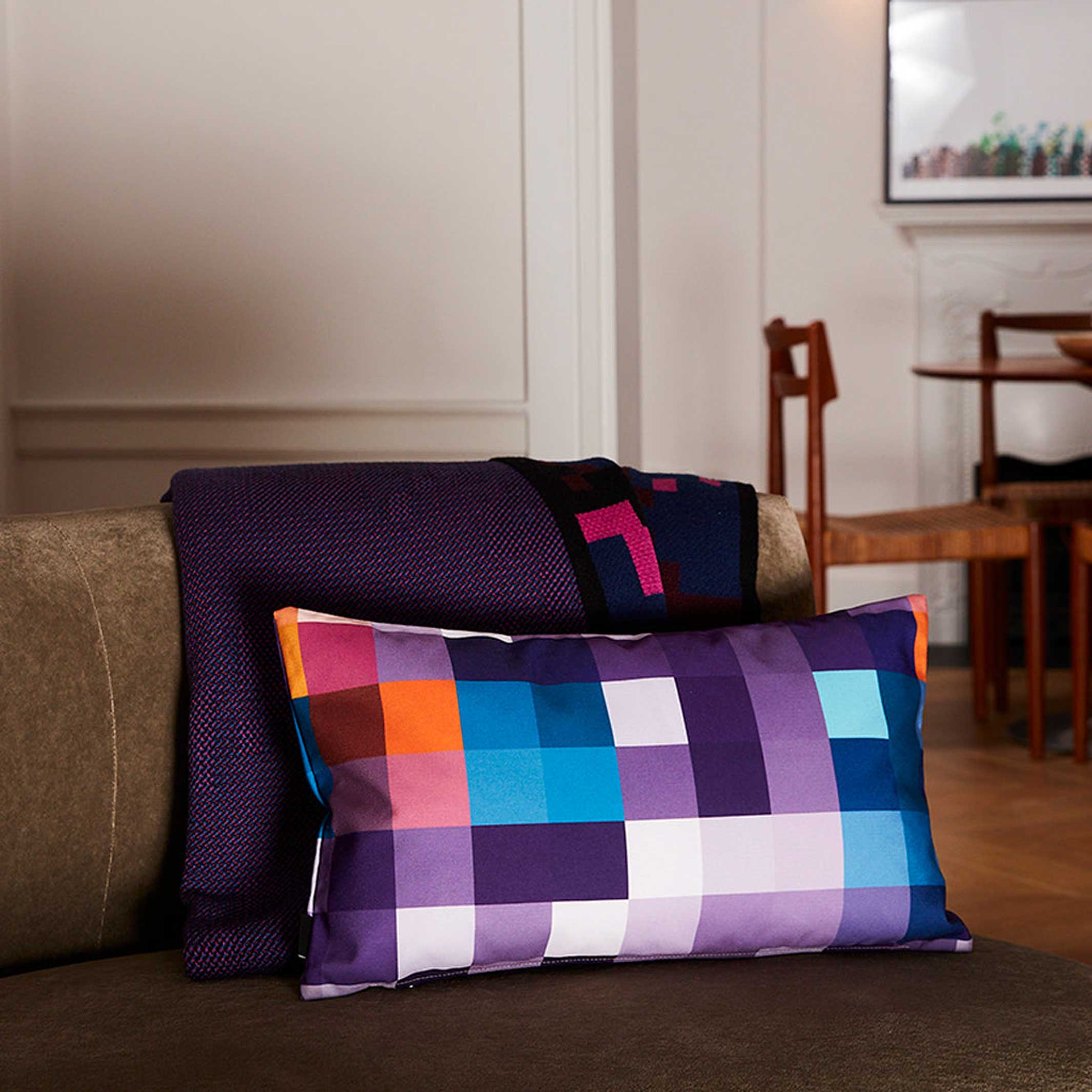 PIXEL CUSHION VENUS - multicolor Cushion - 40x40 cm - 100% Trevira CS | Cristian Zuzunaga