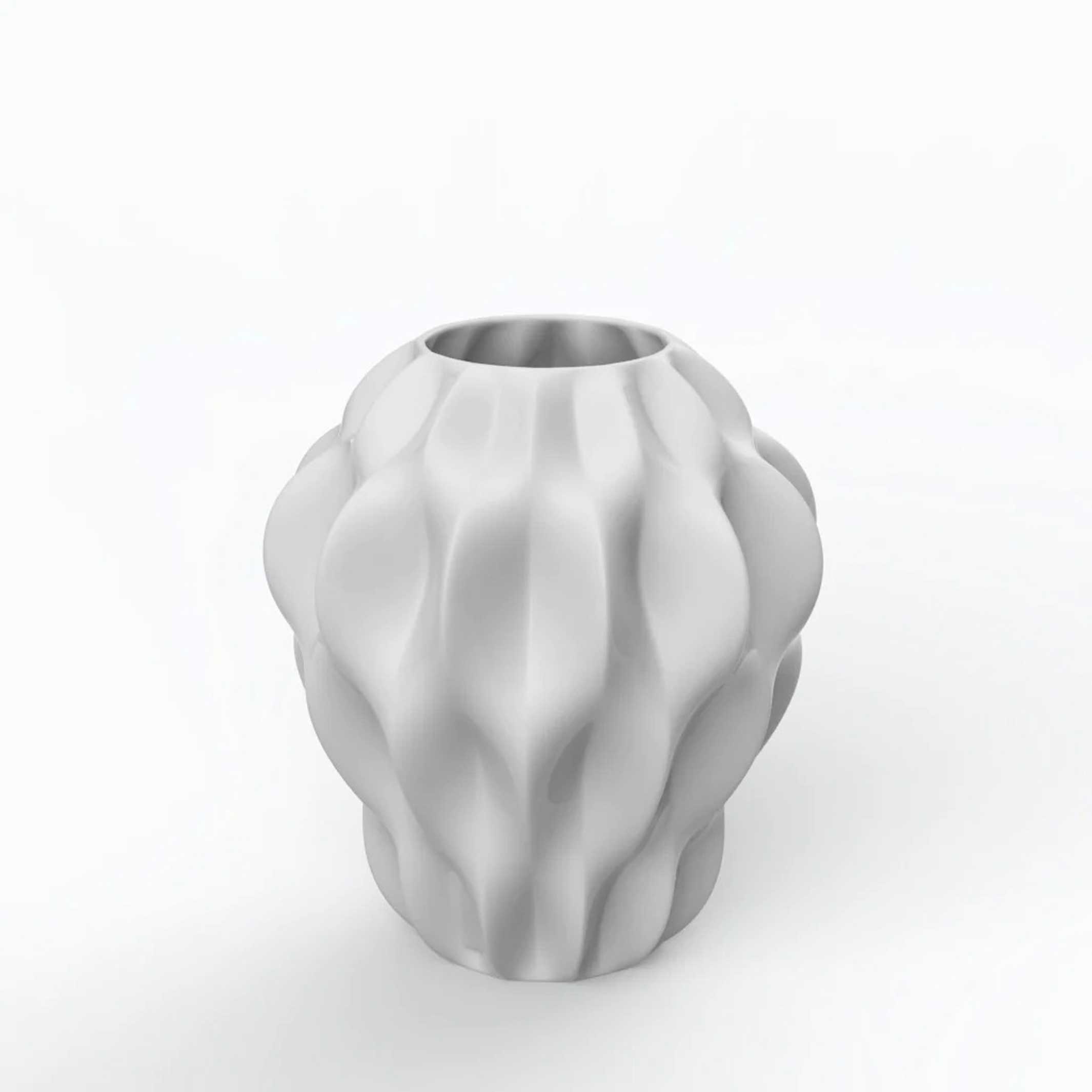 Plissan P | Porcelain VASE | H=32 cm | Holaria