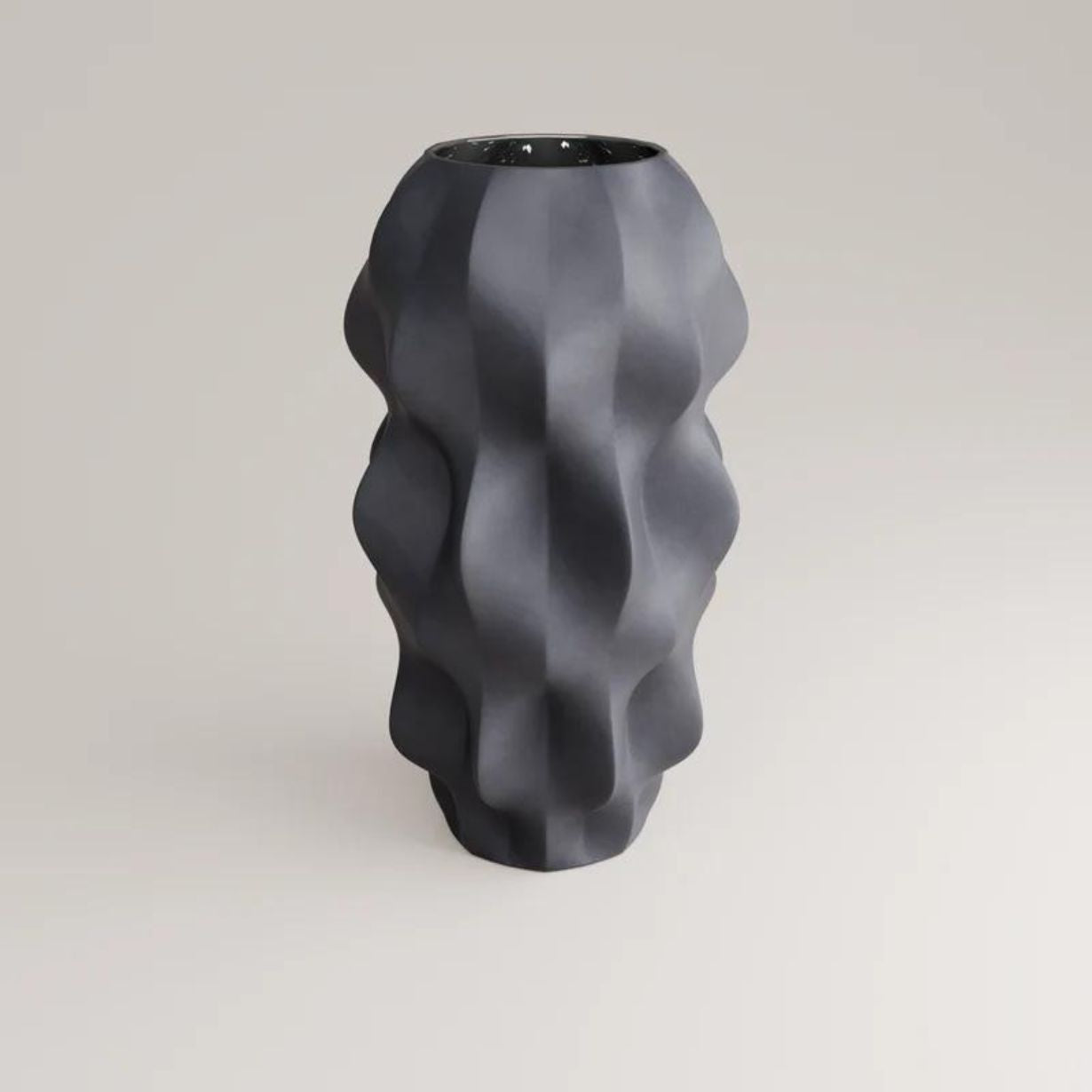 Plissan G - Porzellan BLUMENVASE - H=40 cm | Holaria