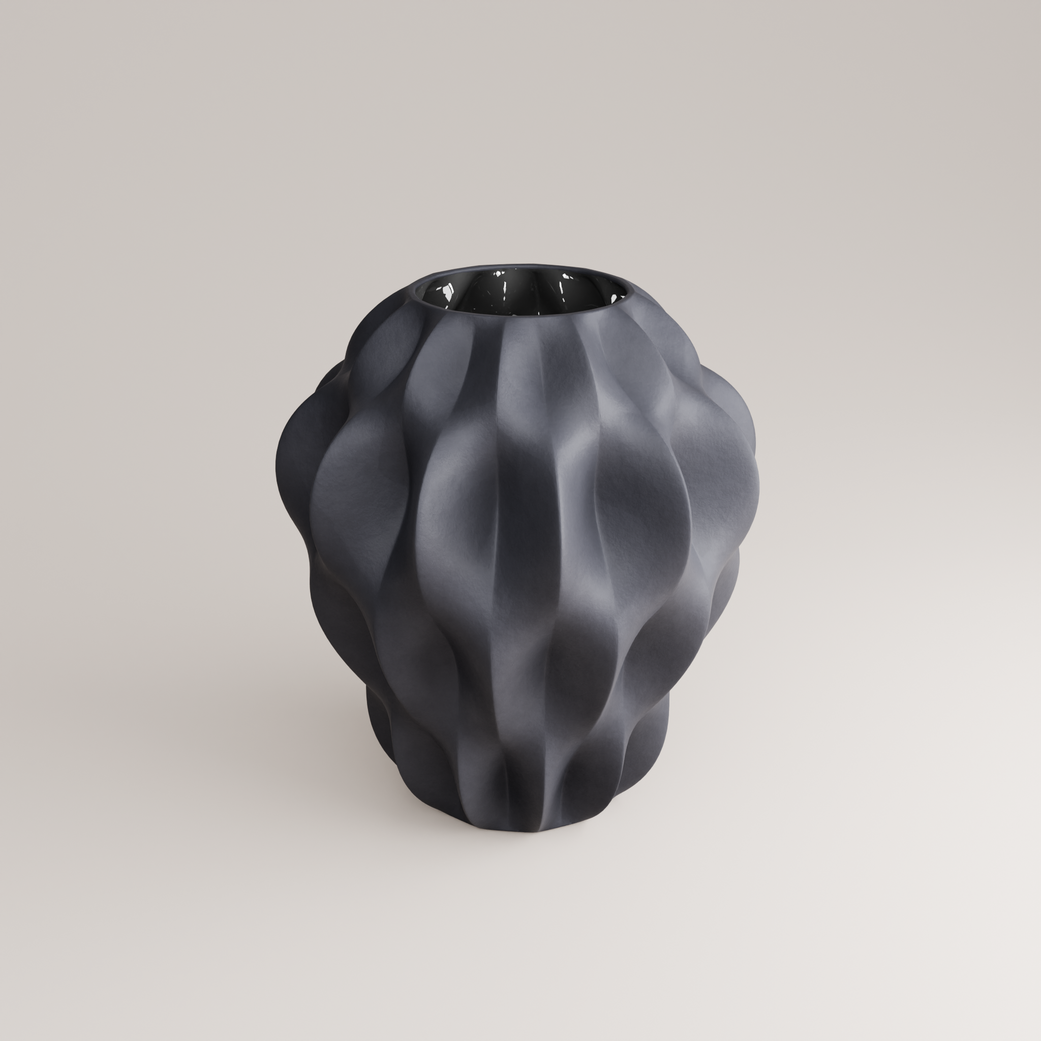 PLISSAN P - Porzellan BLUMENVASE - H=32 cm | Holaria