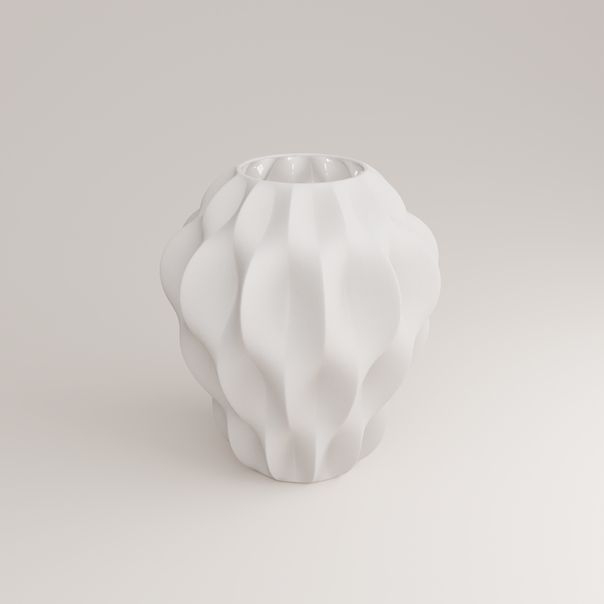 Plissan P | Porcelain VASE | H=32 cm | Holaria