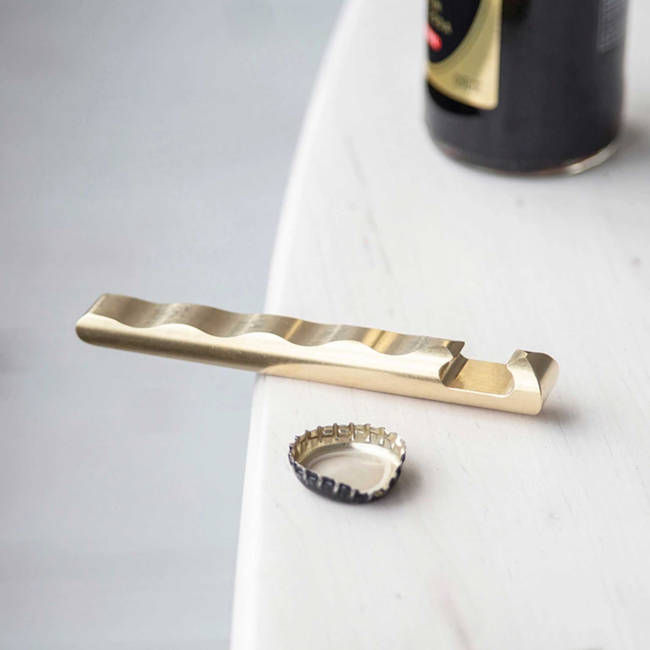 RIPPLE OPENER Brass - Bottle Opener | Craighill