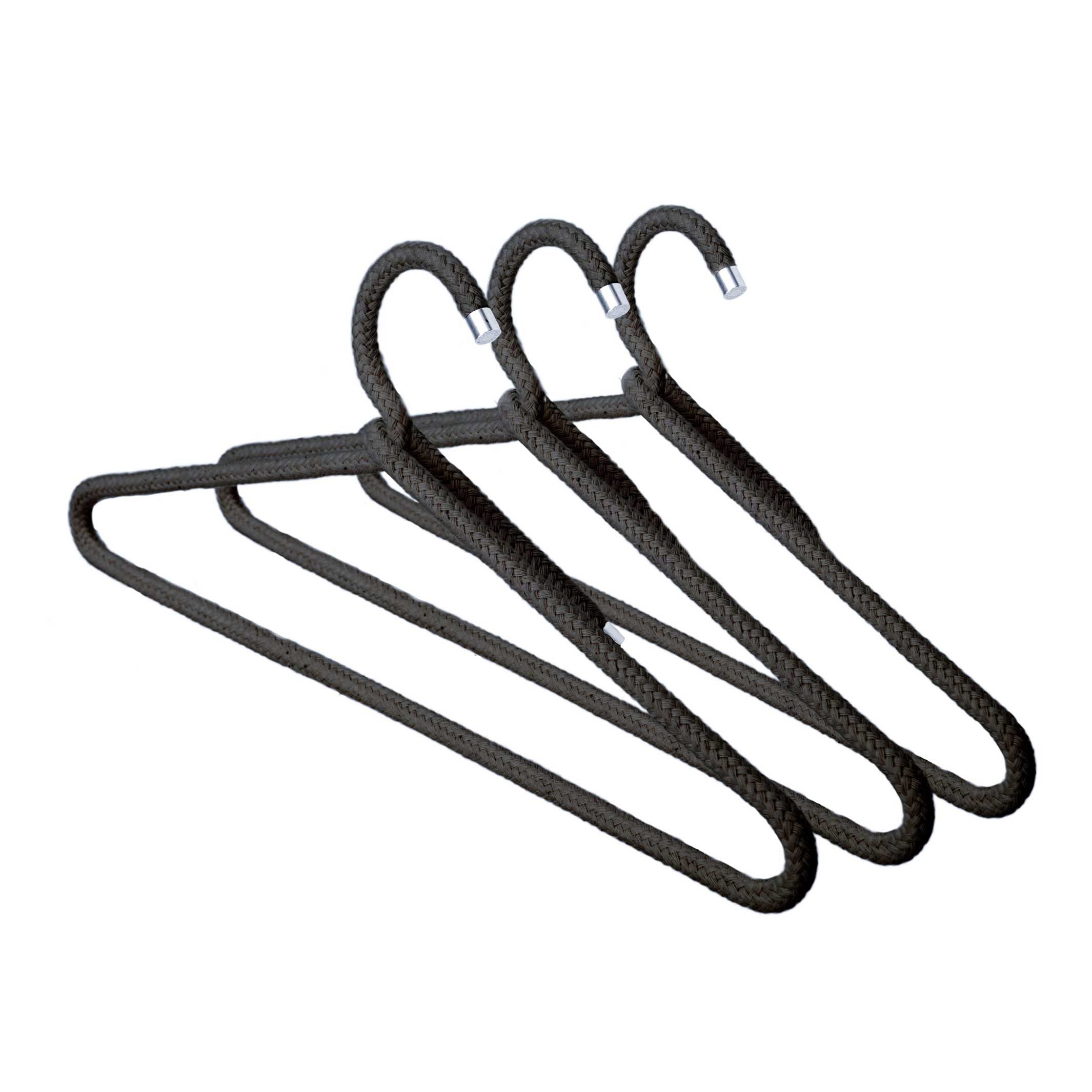 ROPE HANGER Cotton | Black Cotton HANGERS | Set of 3 | Peppermint Products